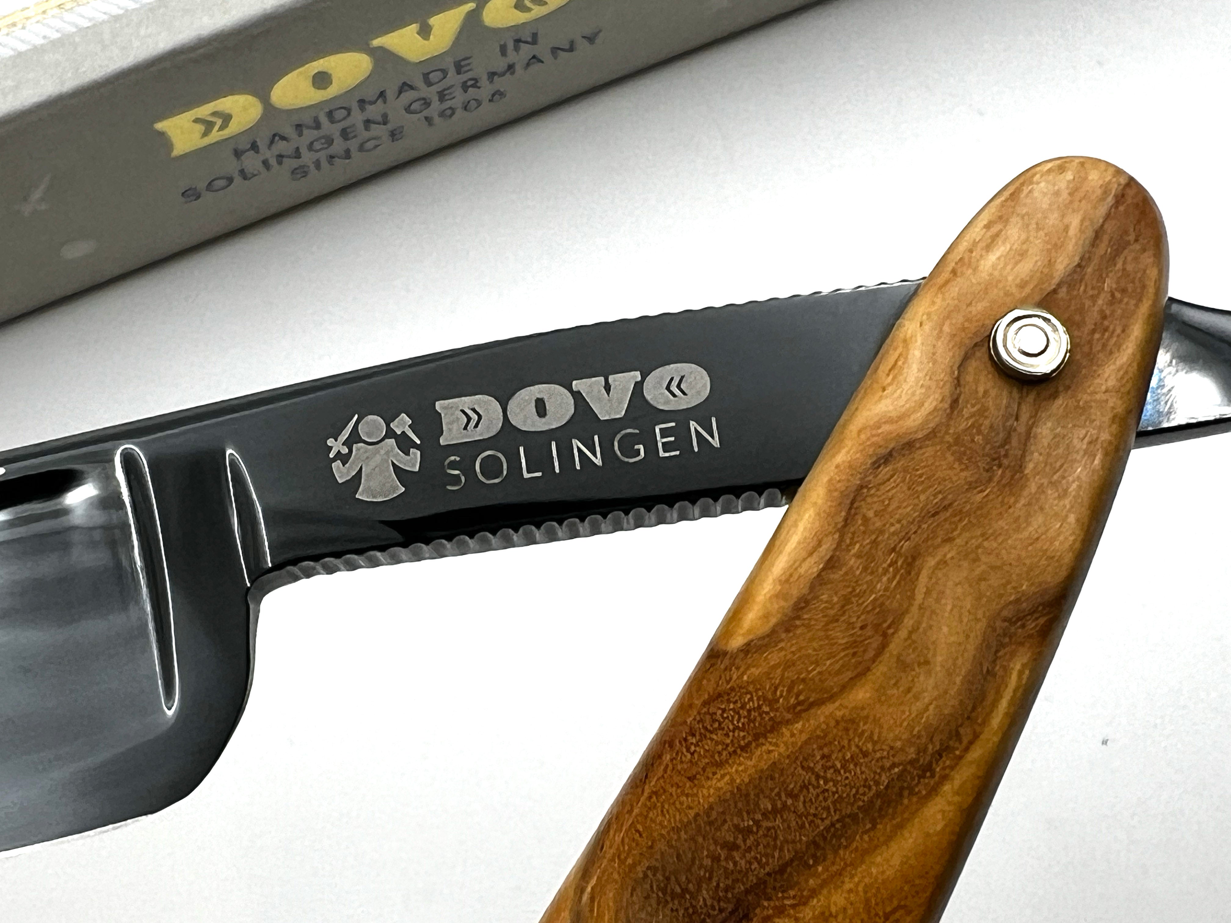 Dovo "Diamant" Olivenholzgriff 5/8 Vollhohl Solingen Rasiermesser