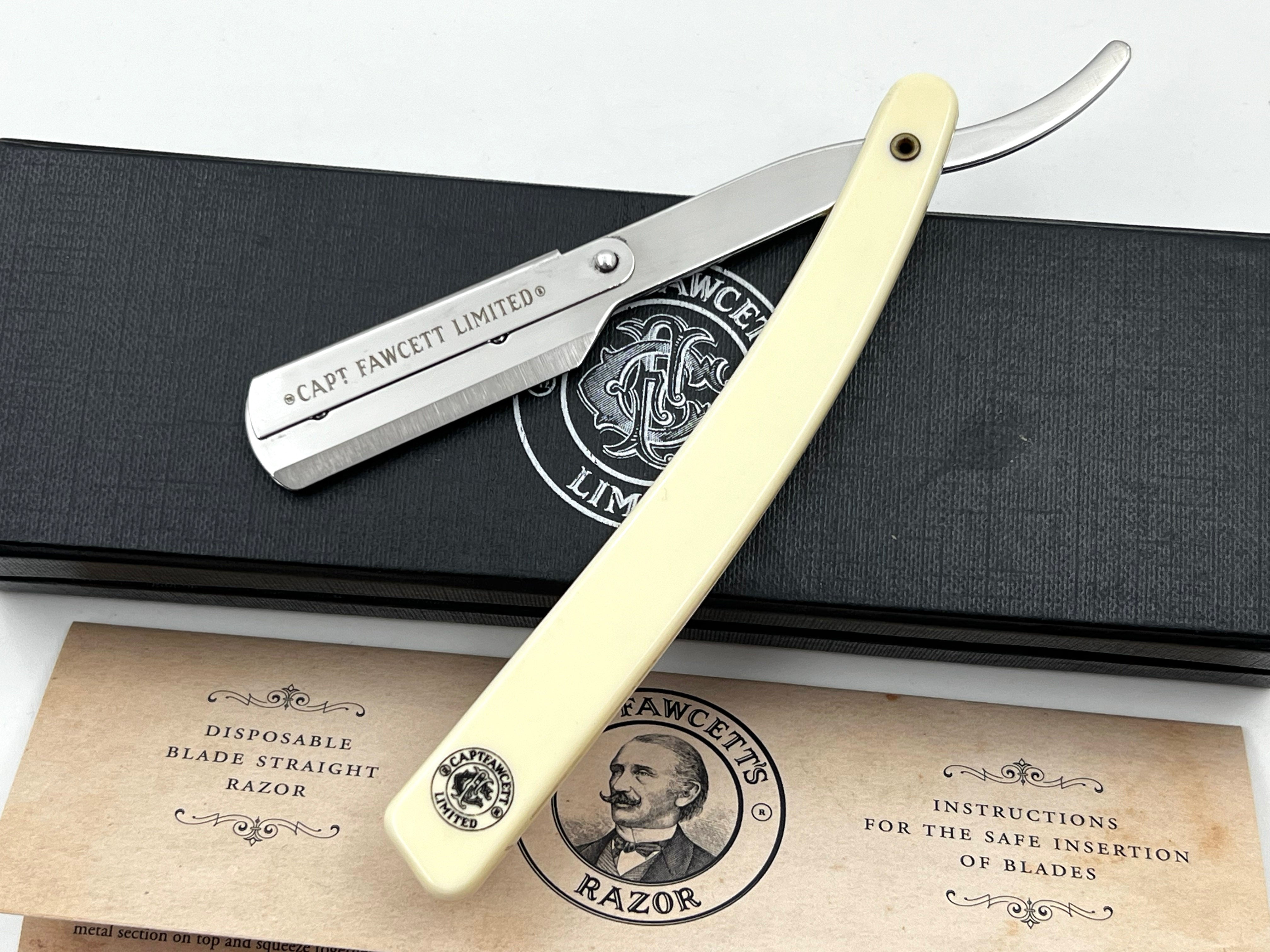 Captain Fawcett's Disposable Blade Shavette Straight Razor