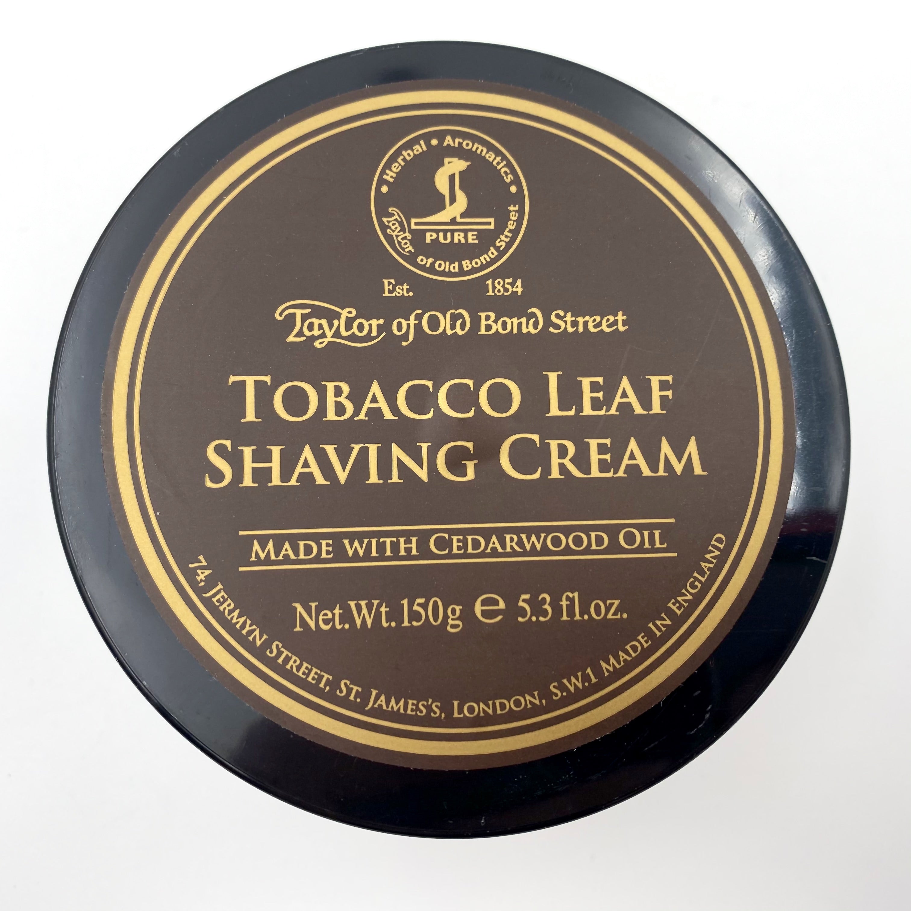 Taylor of Old Bond Street Tobacco Leaf Shaving Cream Bowl 150g (5.3 oz)