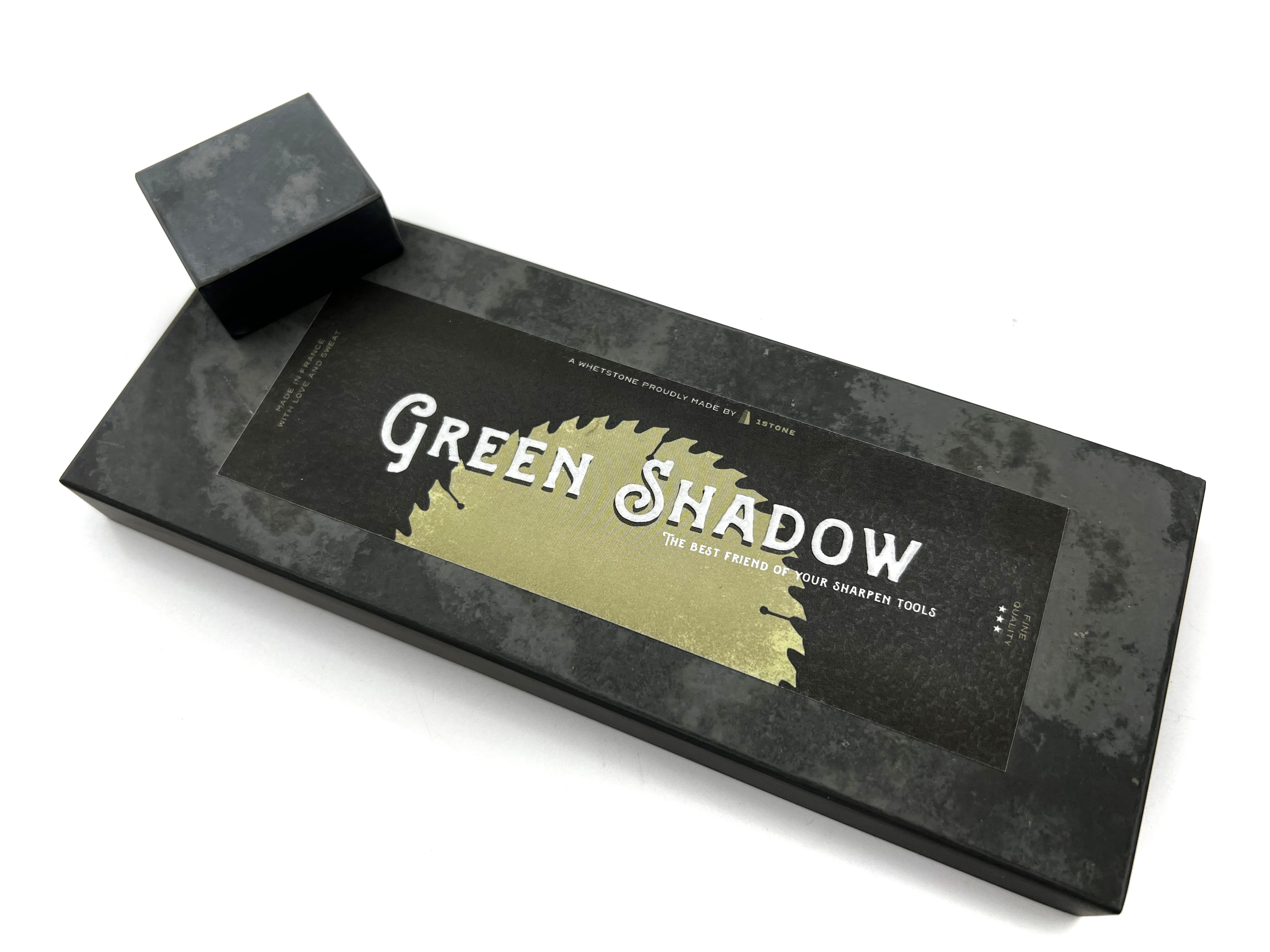 Green Shadow French Fine Finishing Razor Hone Sharpening Stones with Slurry Stone