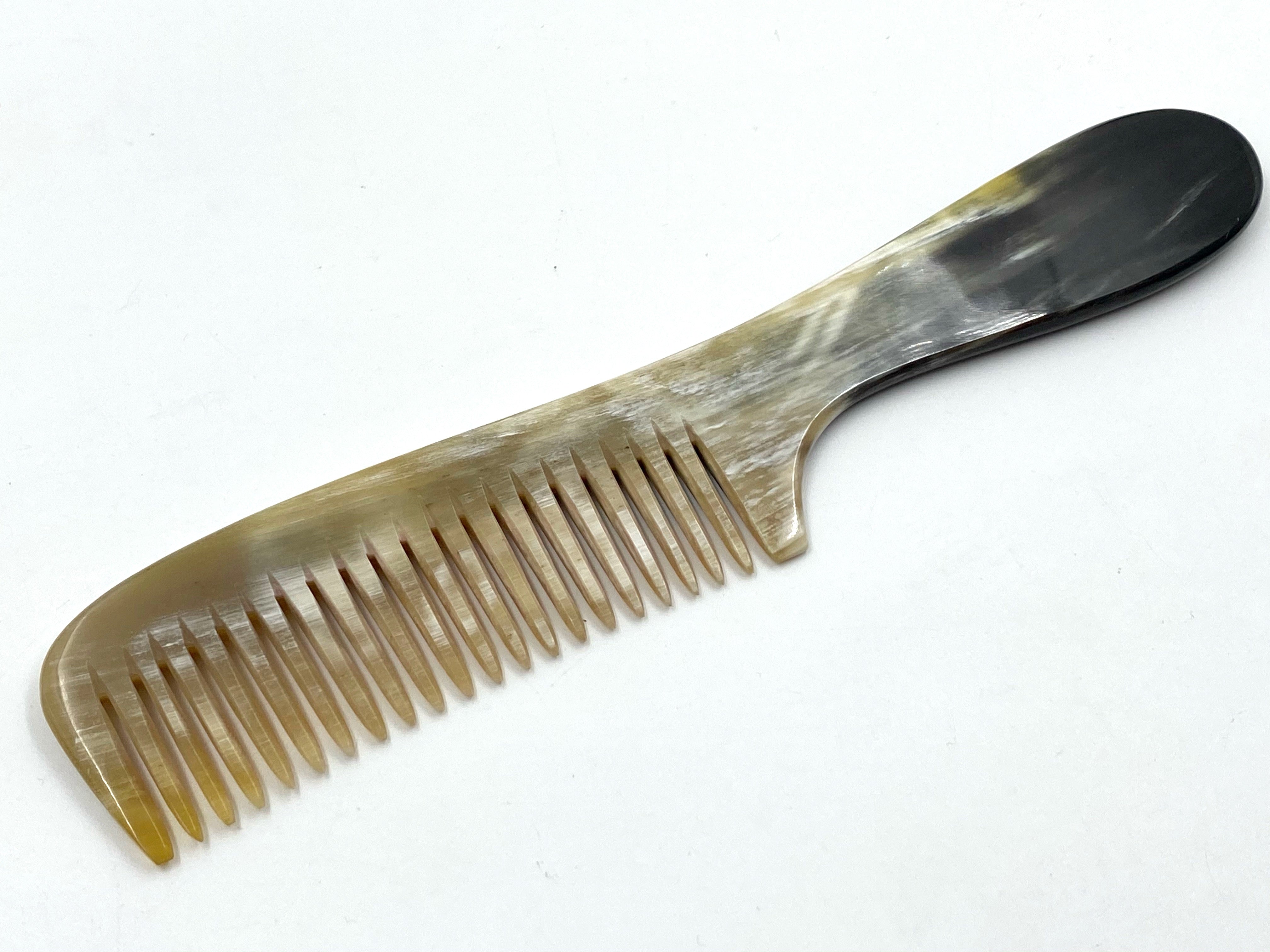 Traditional Genuine Ox Horn Comb No.4 - 7.5 inch Handled