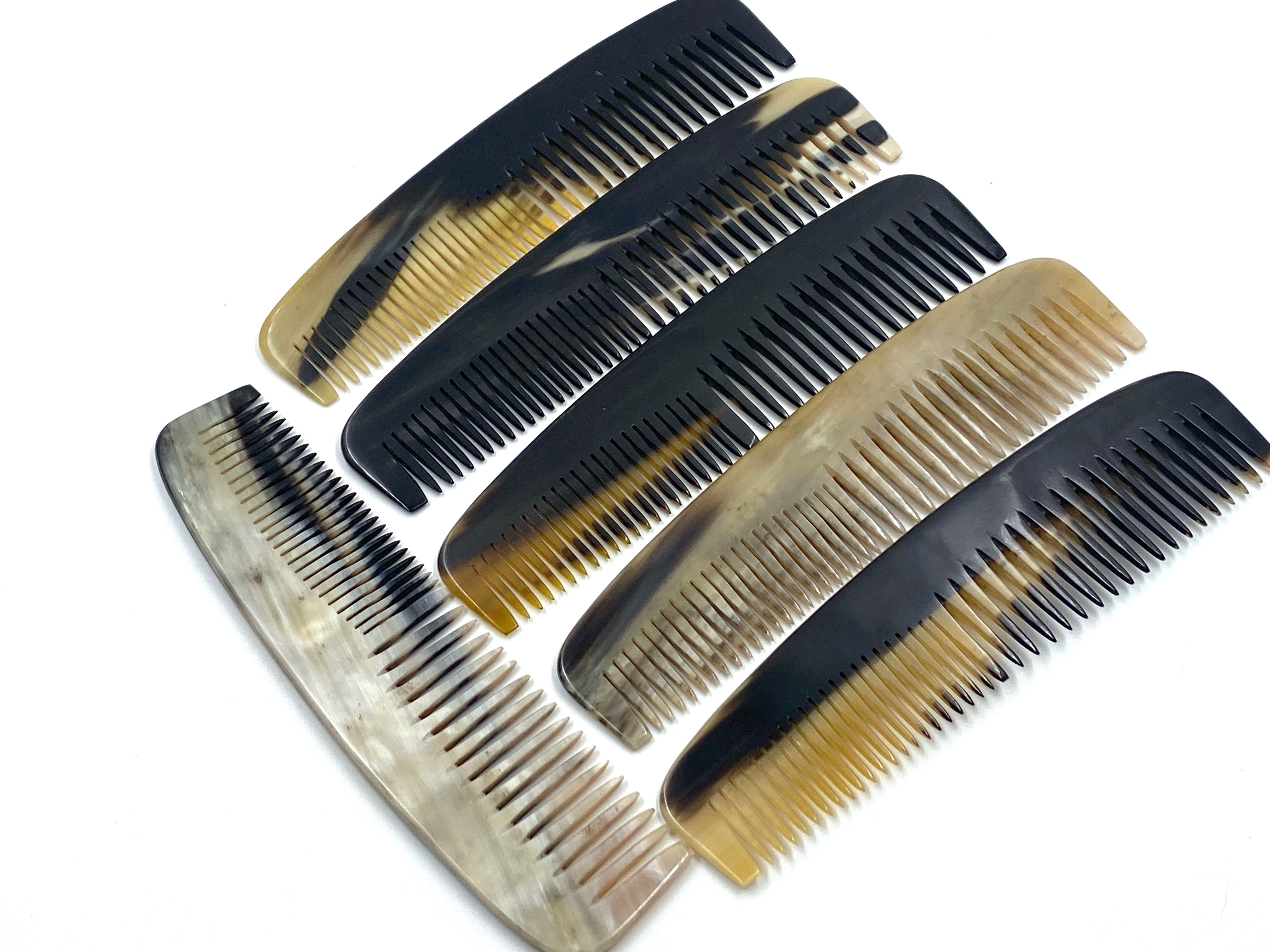 Traditional Genuine Ox Horn Comb No.3 - 7.25 inch Wide Dresser size