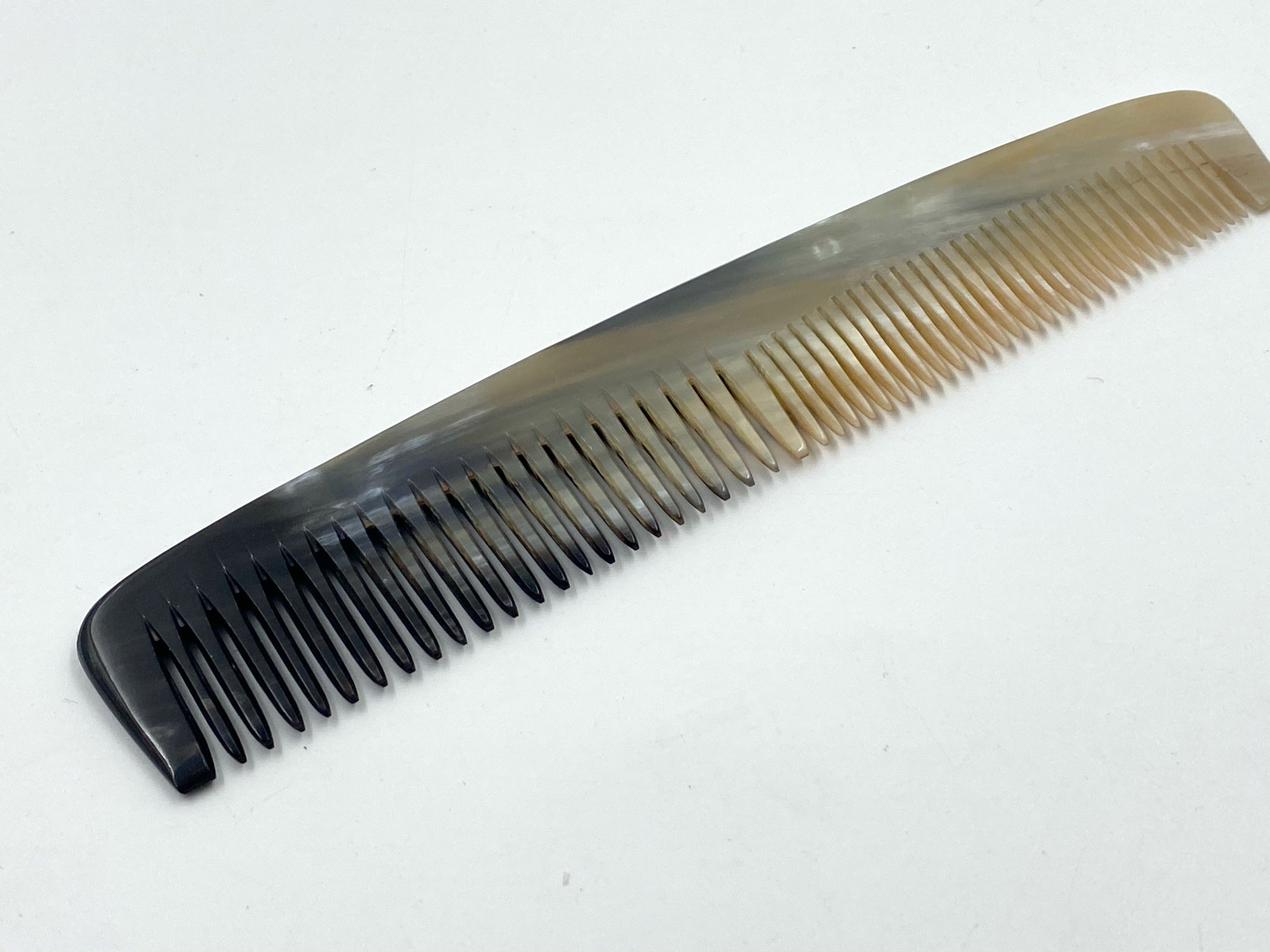 Traditional Genuine Ox Horn Comb No.2 - 7 inch Dresser size