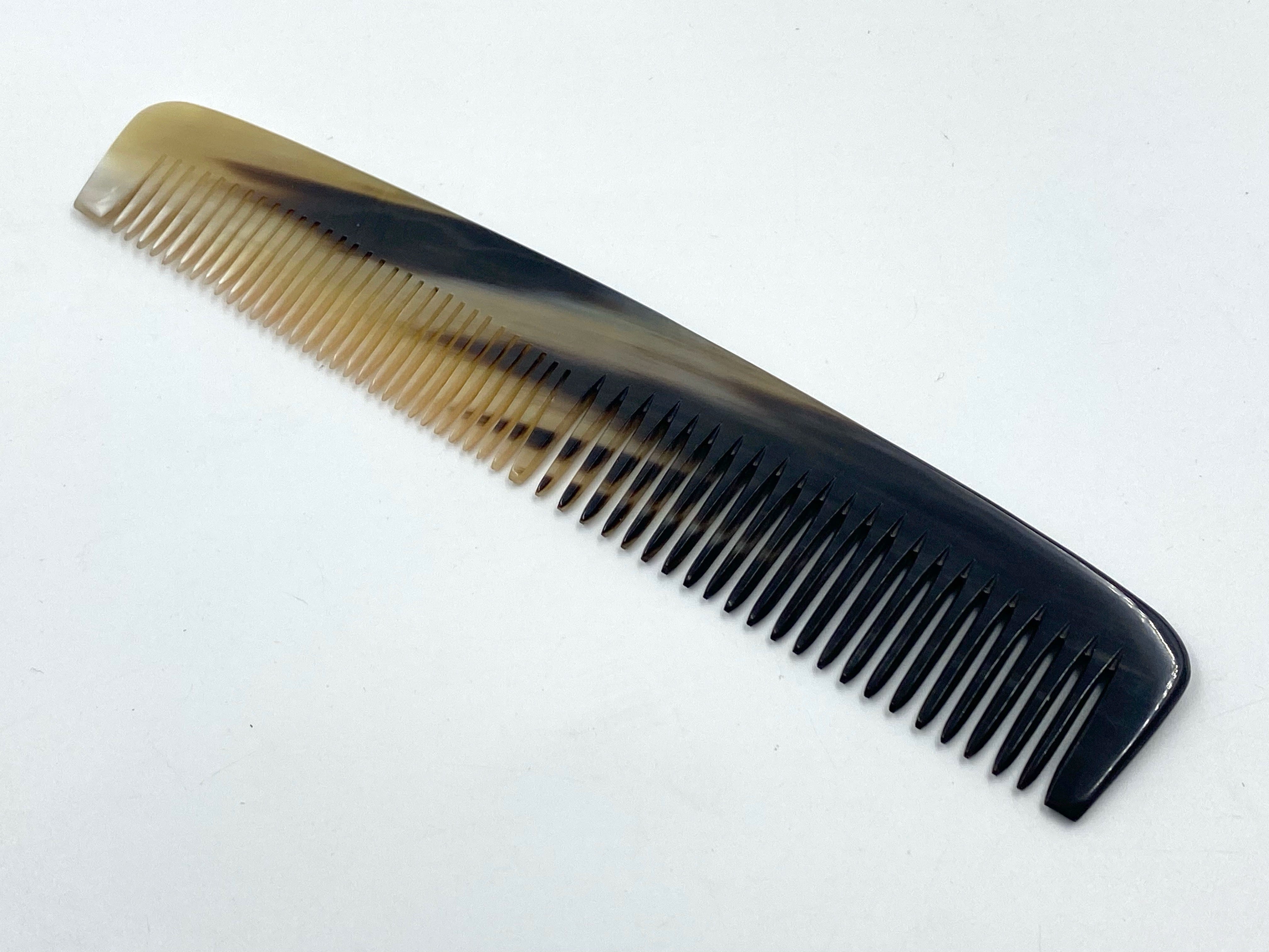 Traditional Genuine Ox Horn Comb No.2 - 7 inch Dresser size