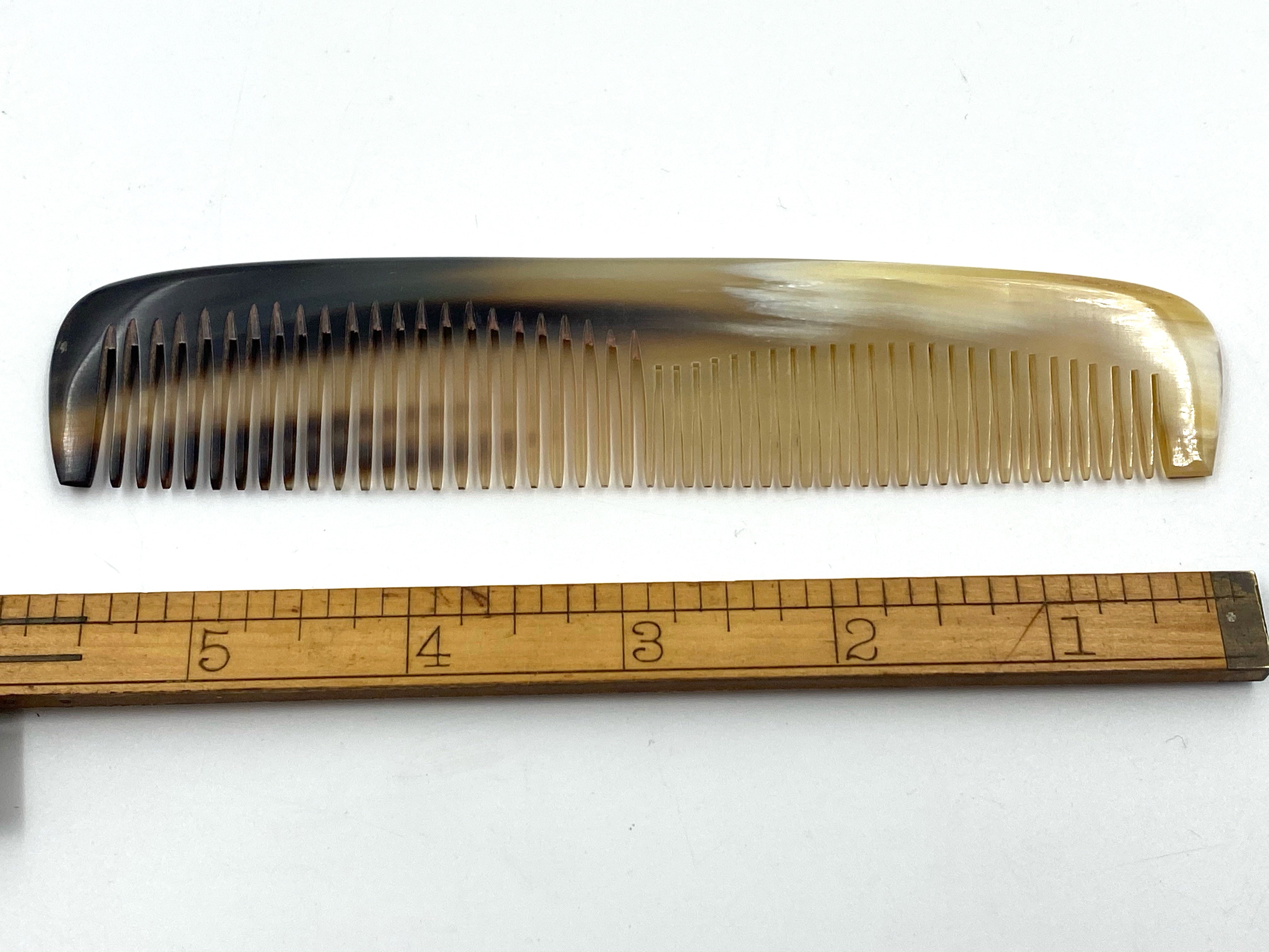 Traditional Genuine Ox Horn Comb No.1 - 6 inch Pocket size