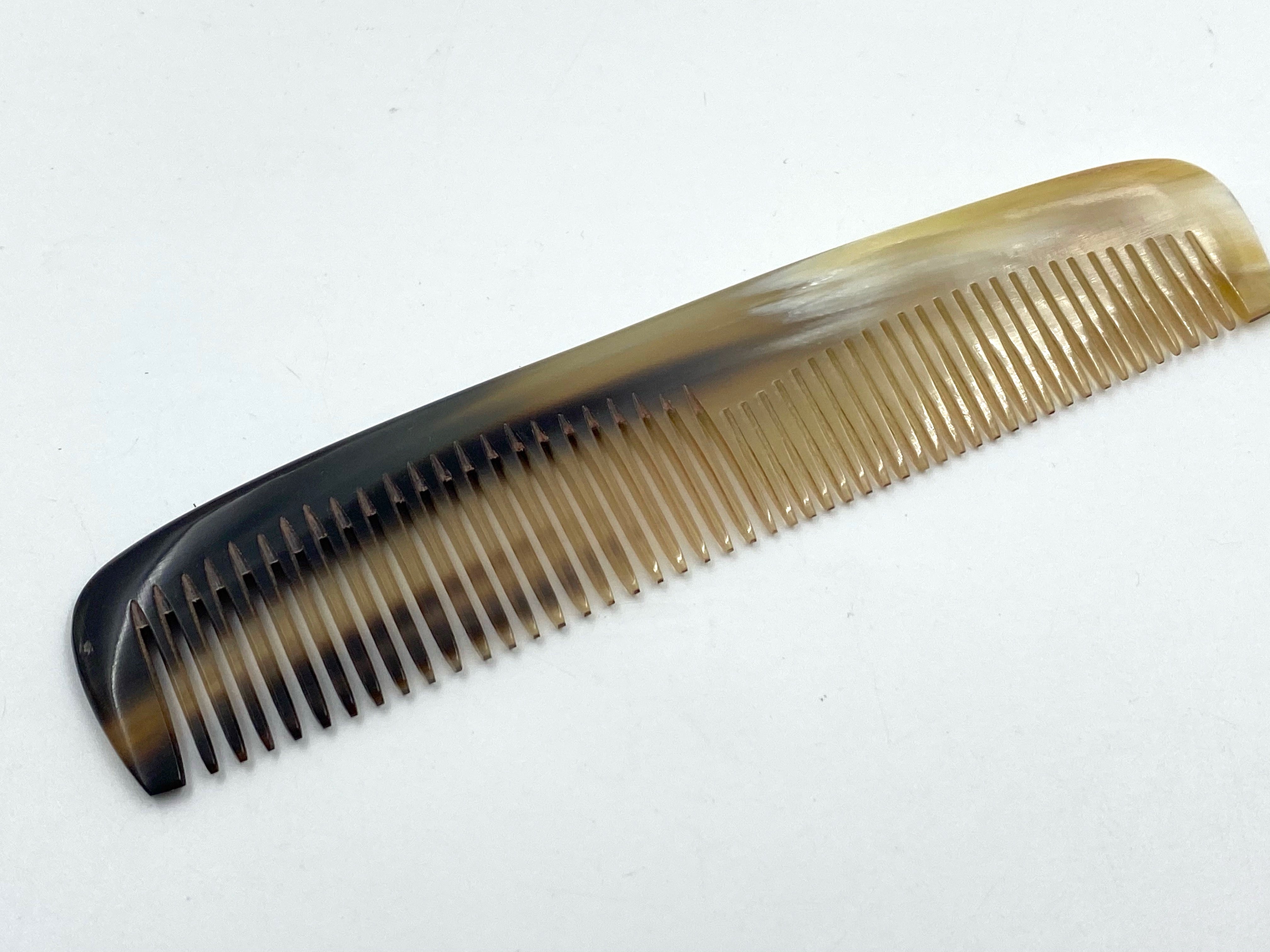 Traditional Genuine Ox Horn Comb No.1 - 6 inch Pocket size