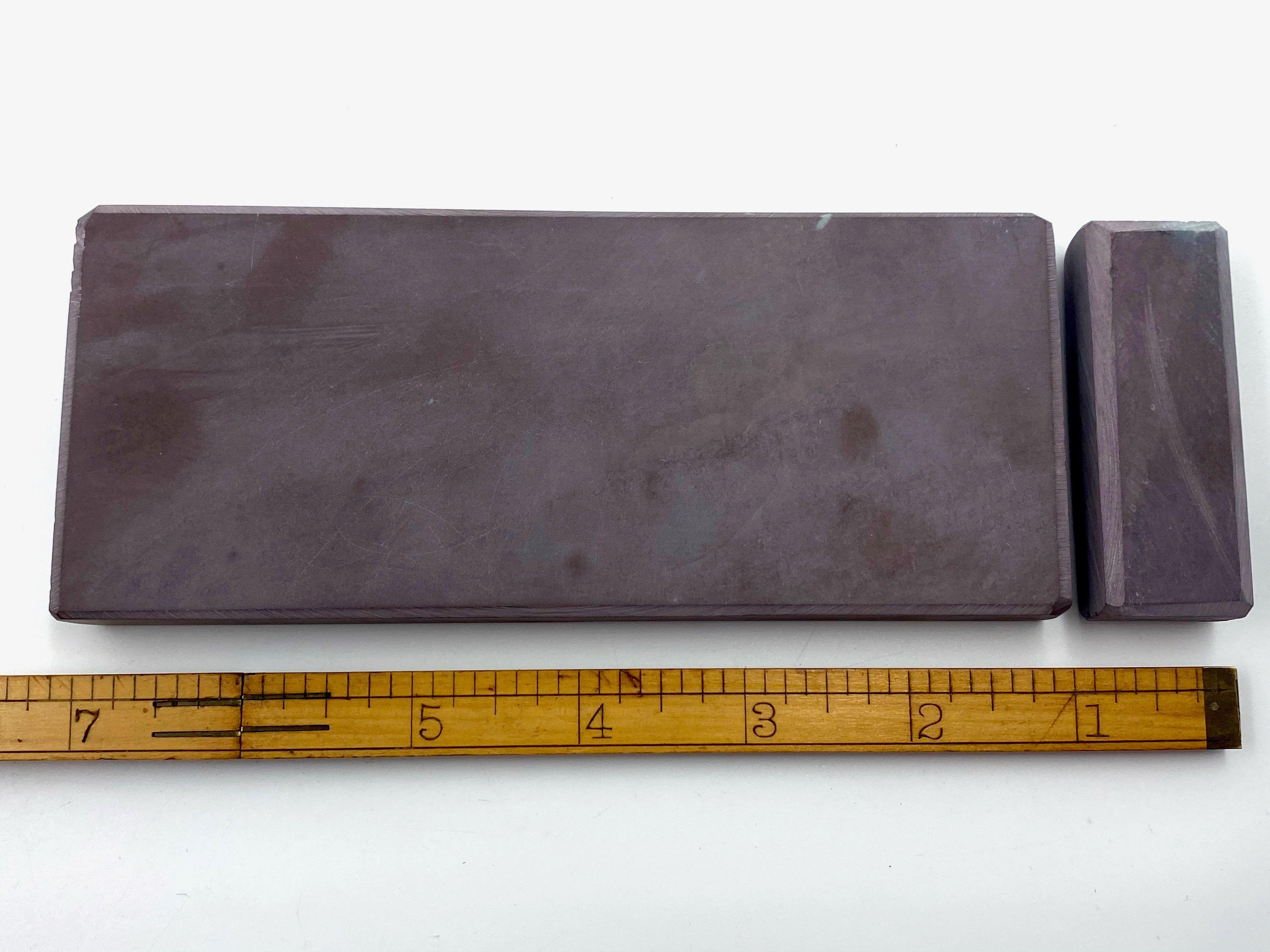 Pierre "La Lune" - 150x60mm (6x2.25") -French Fine Finishing Razor Hone Sharpening Stone with Slurry Stone