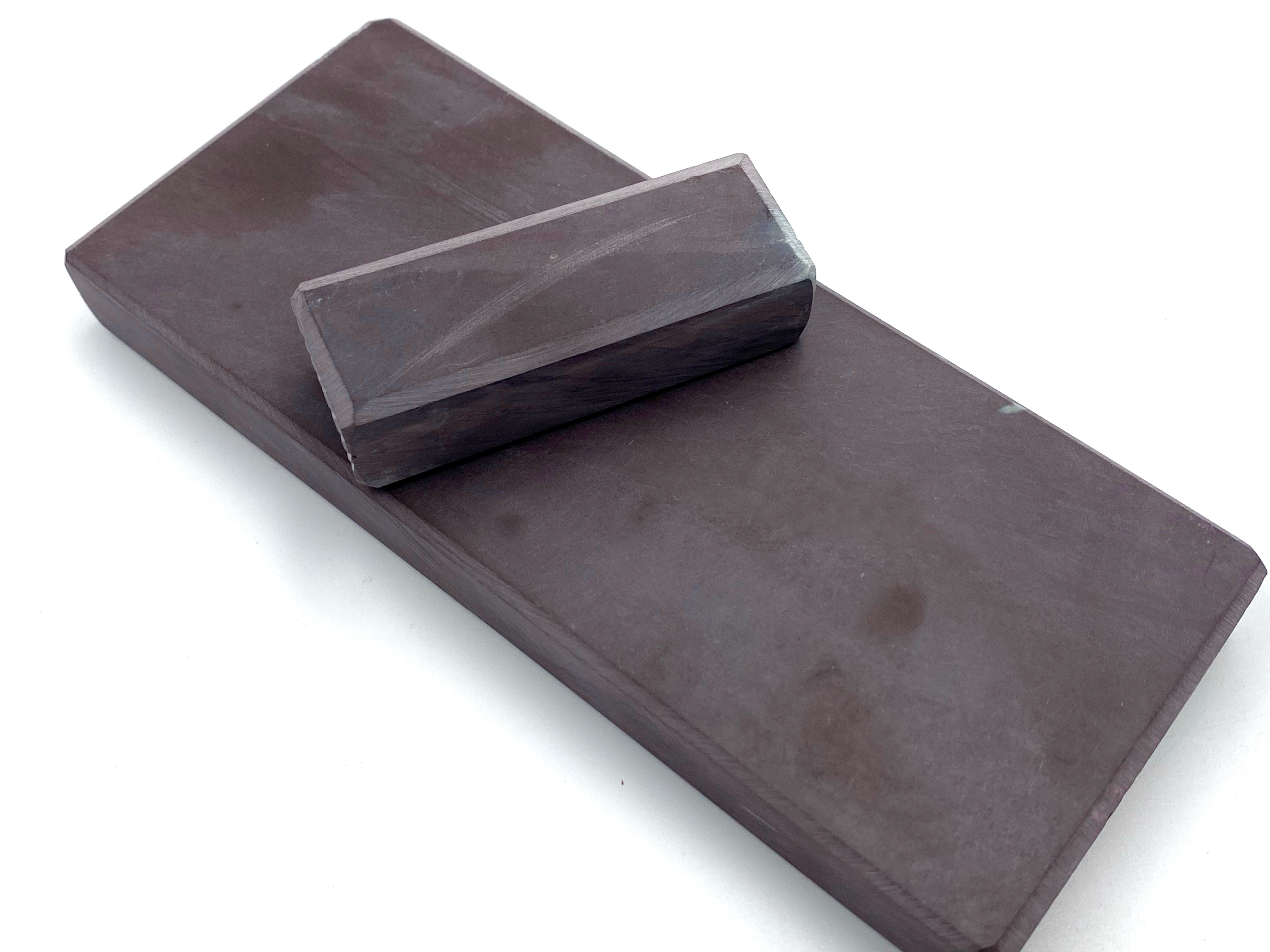 Pierre "La Lune" - 150x60mm (6x2.25") -French Fine Finishing Razor Hone Sharpening Stone with Slurry Stone