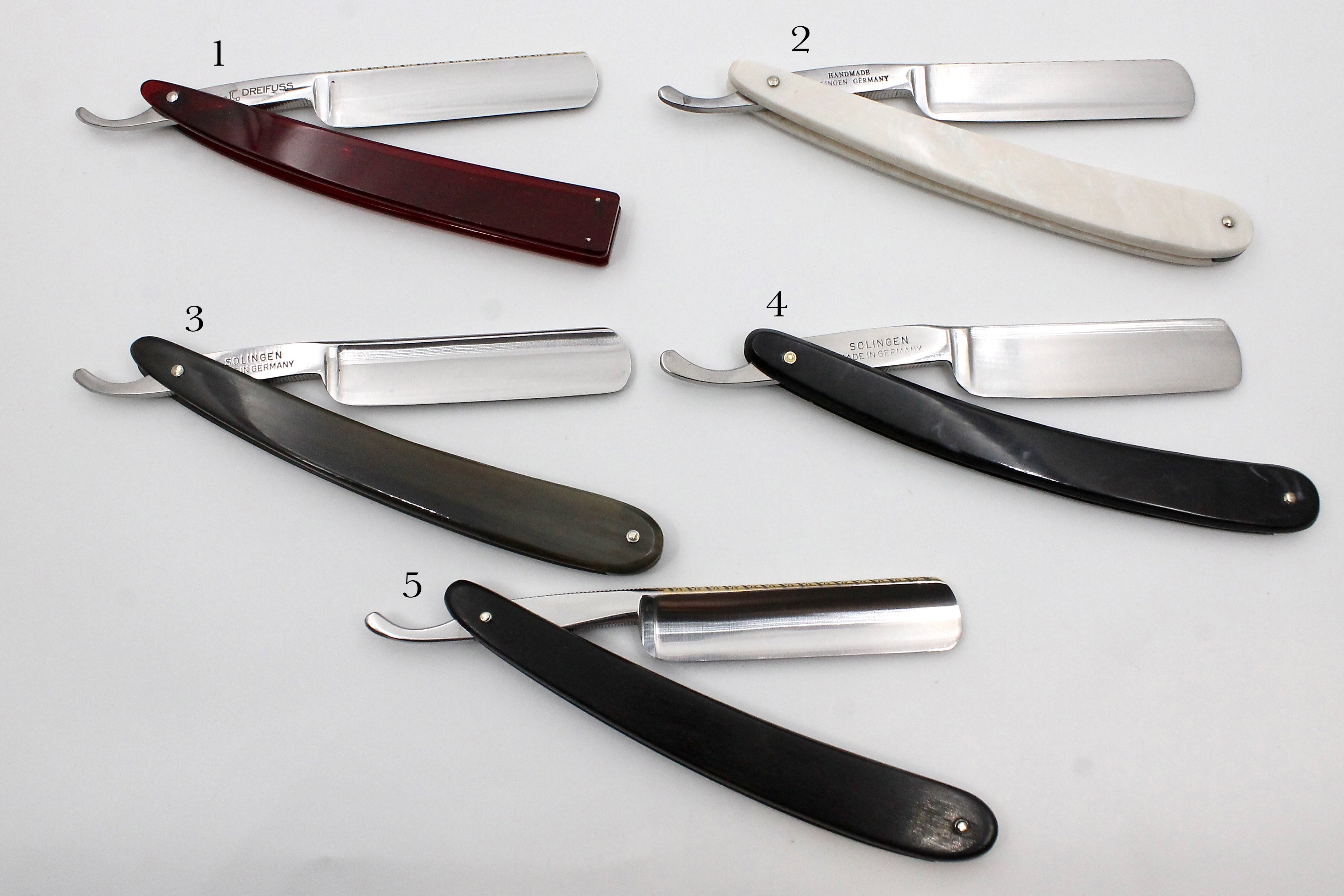 Addresso Razors by Werner Breidenbach- New 5/8 Straight Razors - CHOOSE YOUR RAZOR