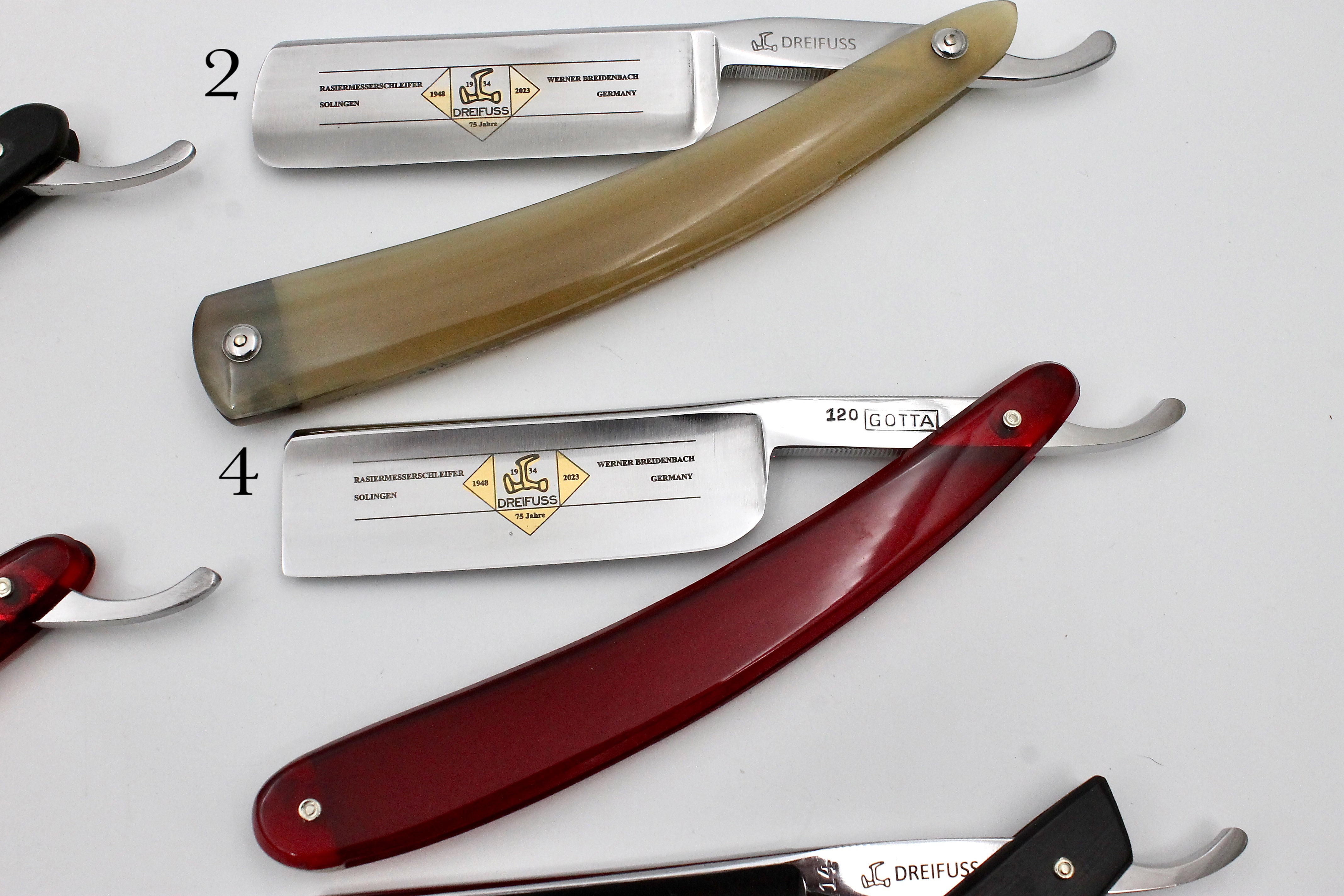 Addresso Razors by Werner Breidenbach- New 8/8 Straight Razors - CHOOSE YOUR RAZOR