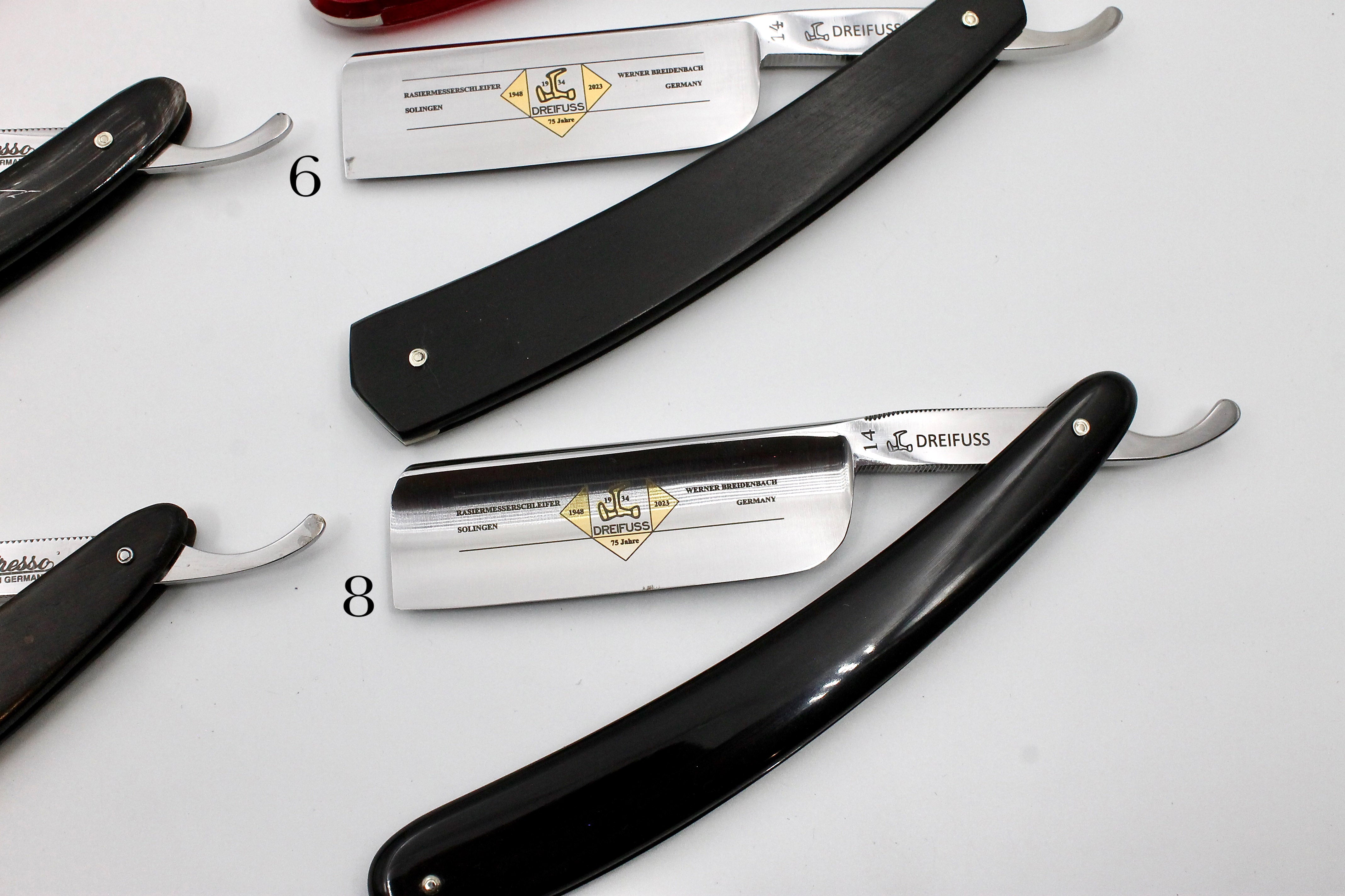 Addresso Razors by Werner Breidenbach- New 8/8 Straight Razors - CHOOSE YOUR RAZOR