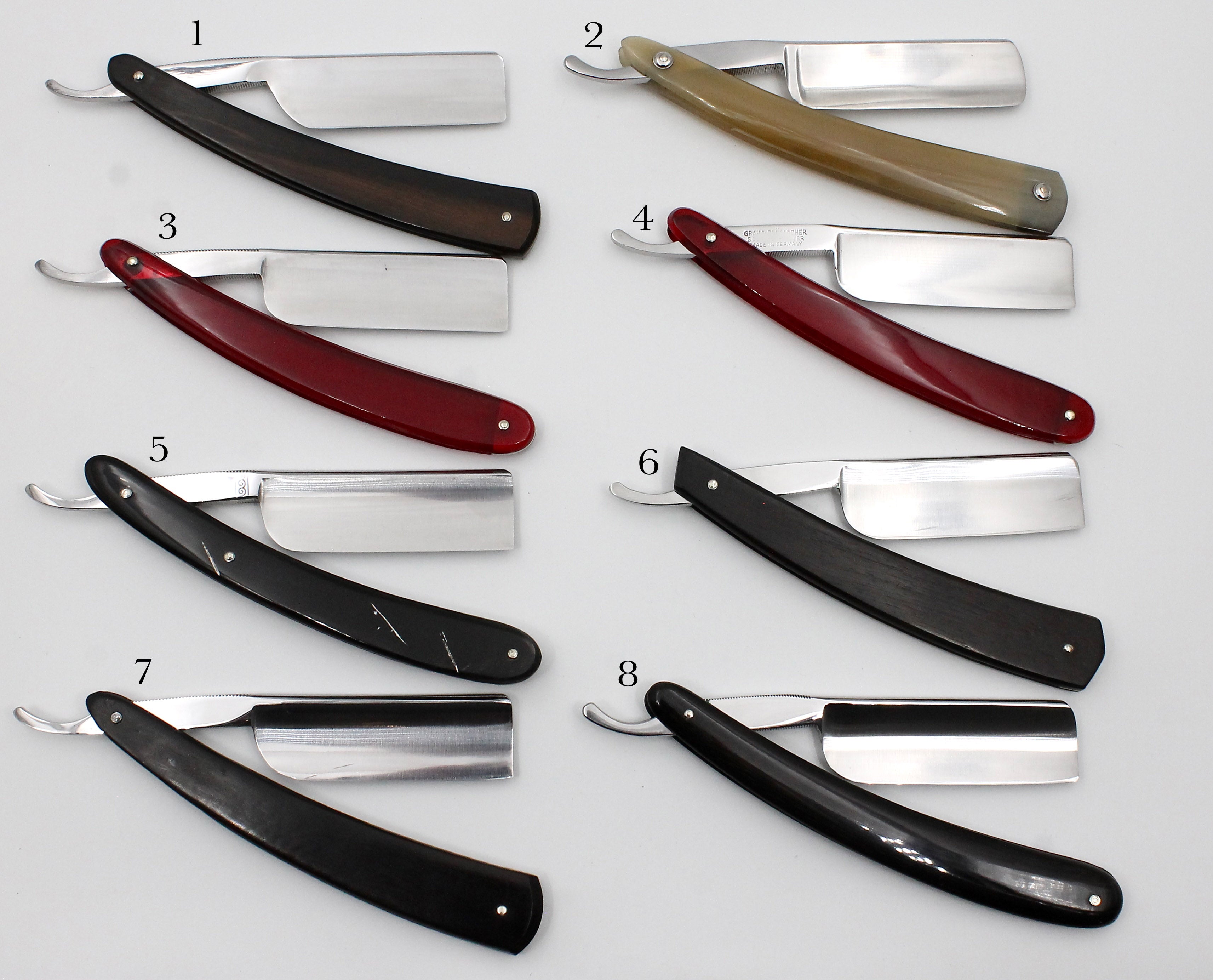 Addresso Razors by Werner Breidenbach- New 8/8 Straight Razors - CHOOSE YOUR RAZOR