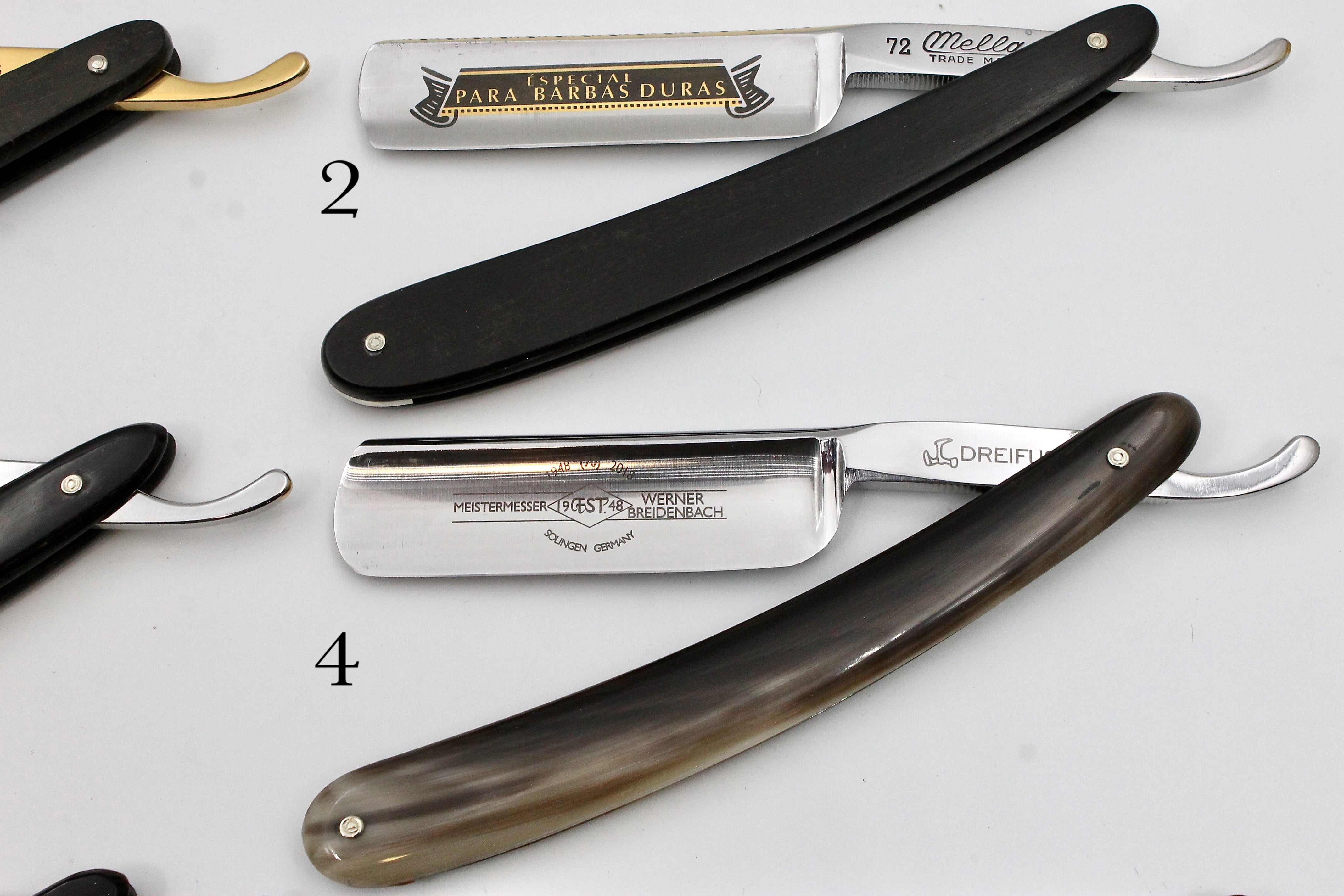 Addresso Razors by Werner Breidenbach- New 6/8 Straight Razors - CHOOSE YOUR RAZOR