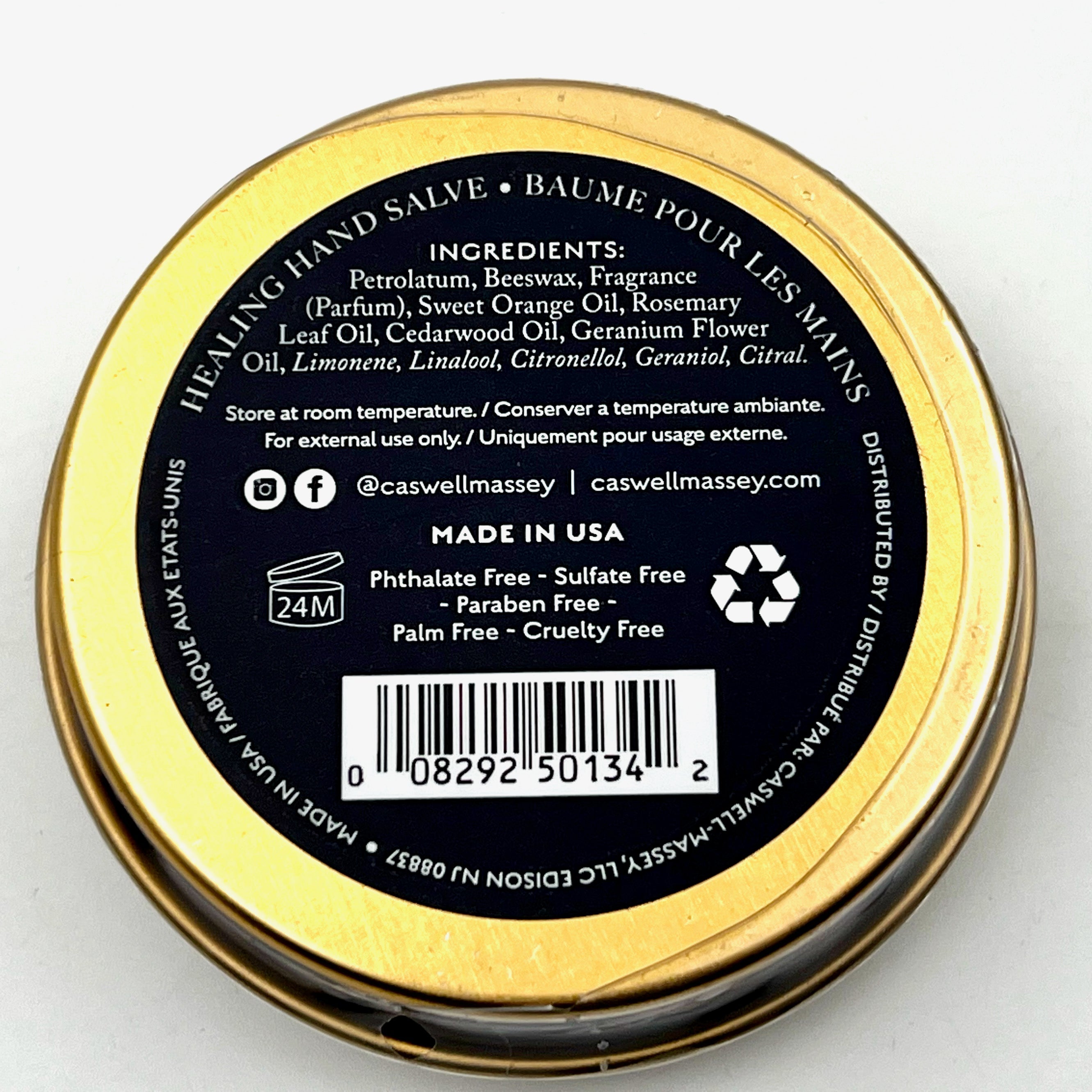 Caswell Massey Heritage Healer - All-Purpose Hand Salve (43g / 1.5 oz)