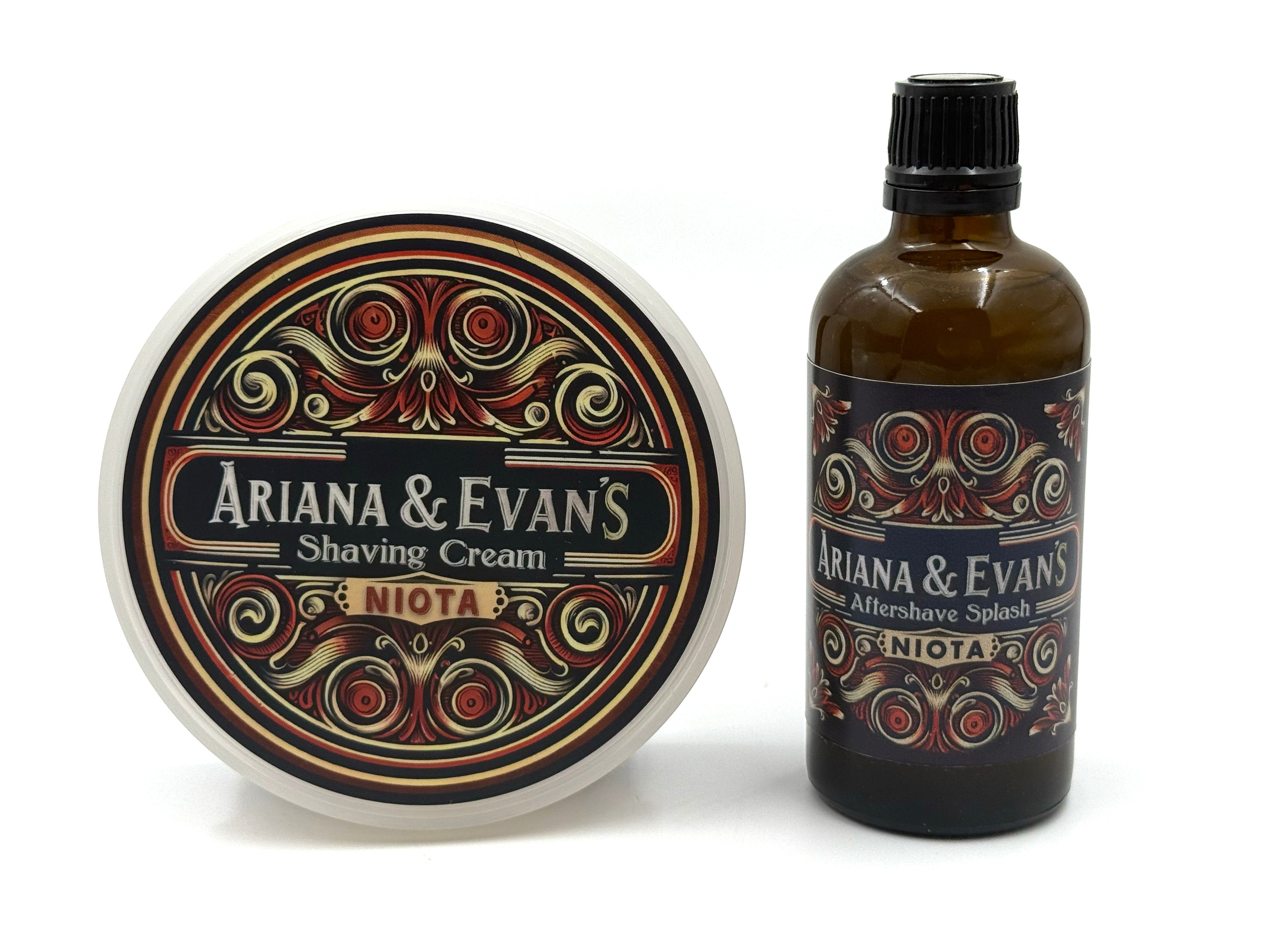 Ariana & Evans - Niota Shaving Soap and Aftershave Splash