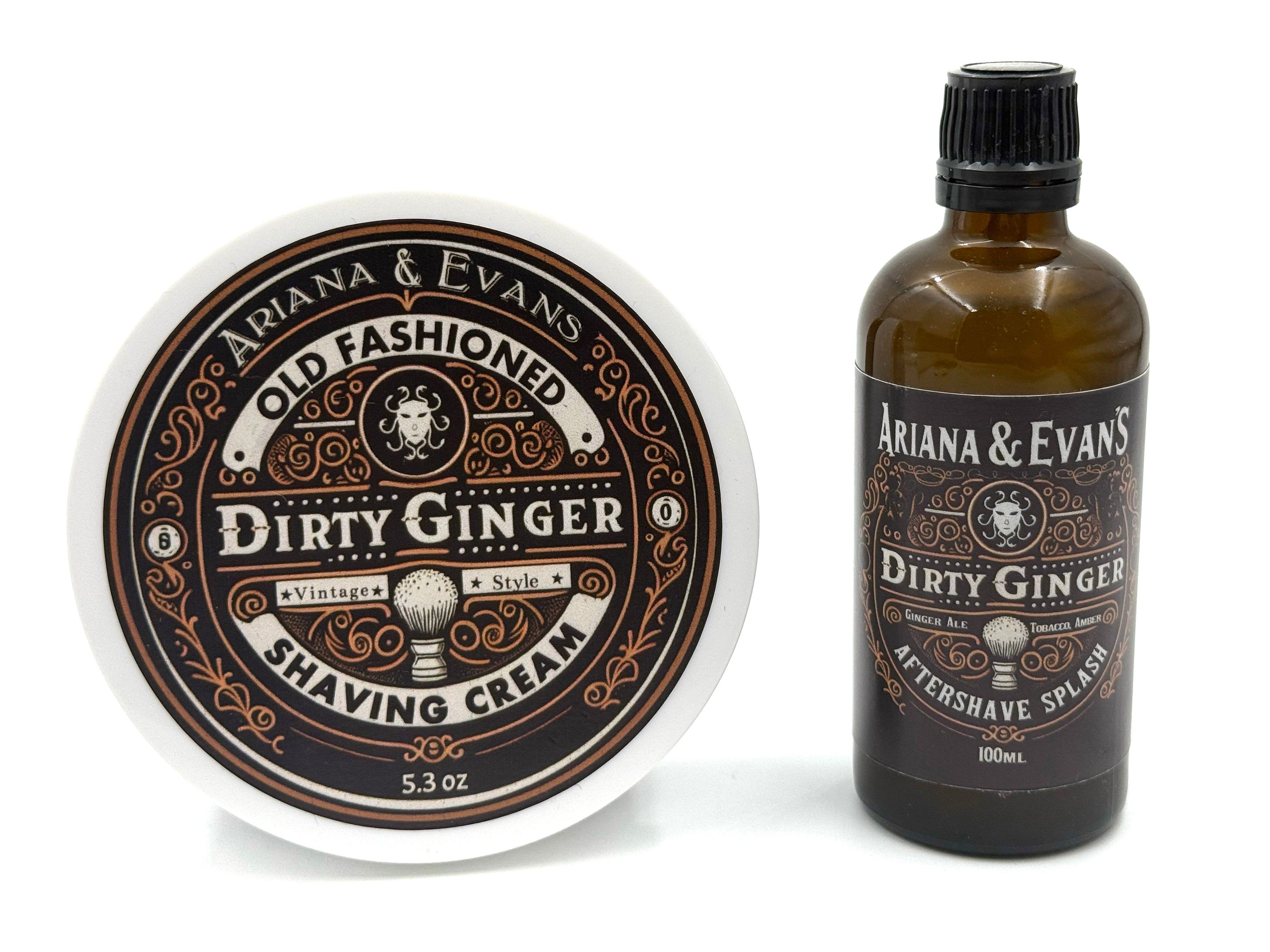 Ariana & Evans - Dirty Ginger Shaving Soap and Aftershave Splash