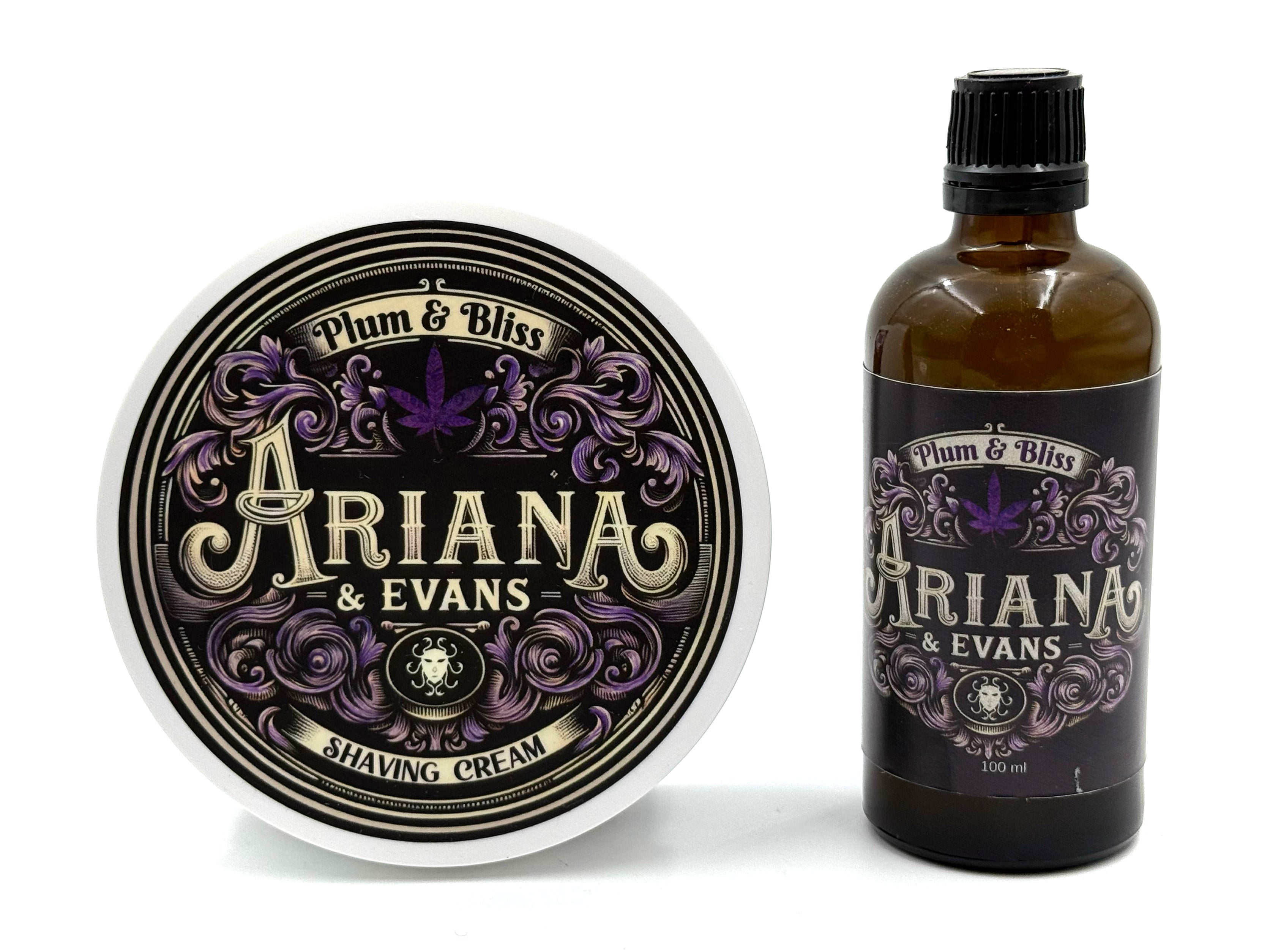 Ariana & Evans - Plum & Bliss Shaving Soap and Aftershave Splash