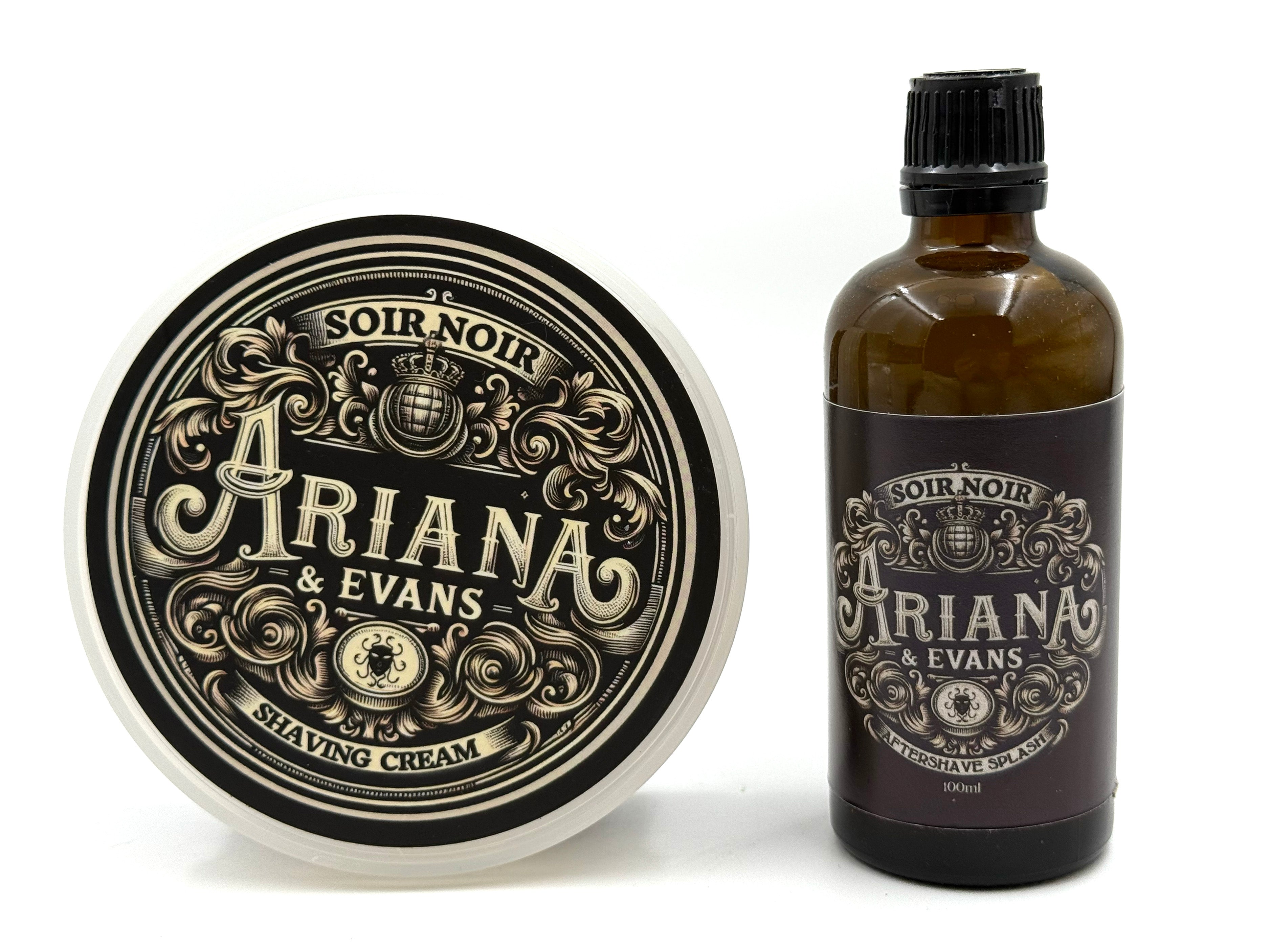 Ariana & Evans - Soir Noir Shaving Soap and Aftershave Splash