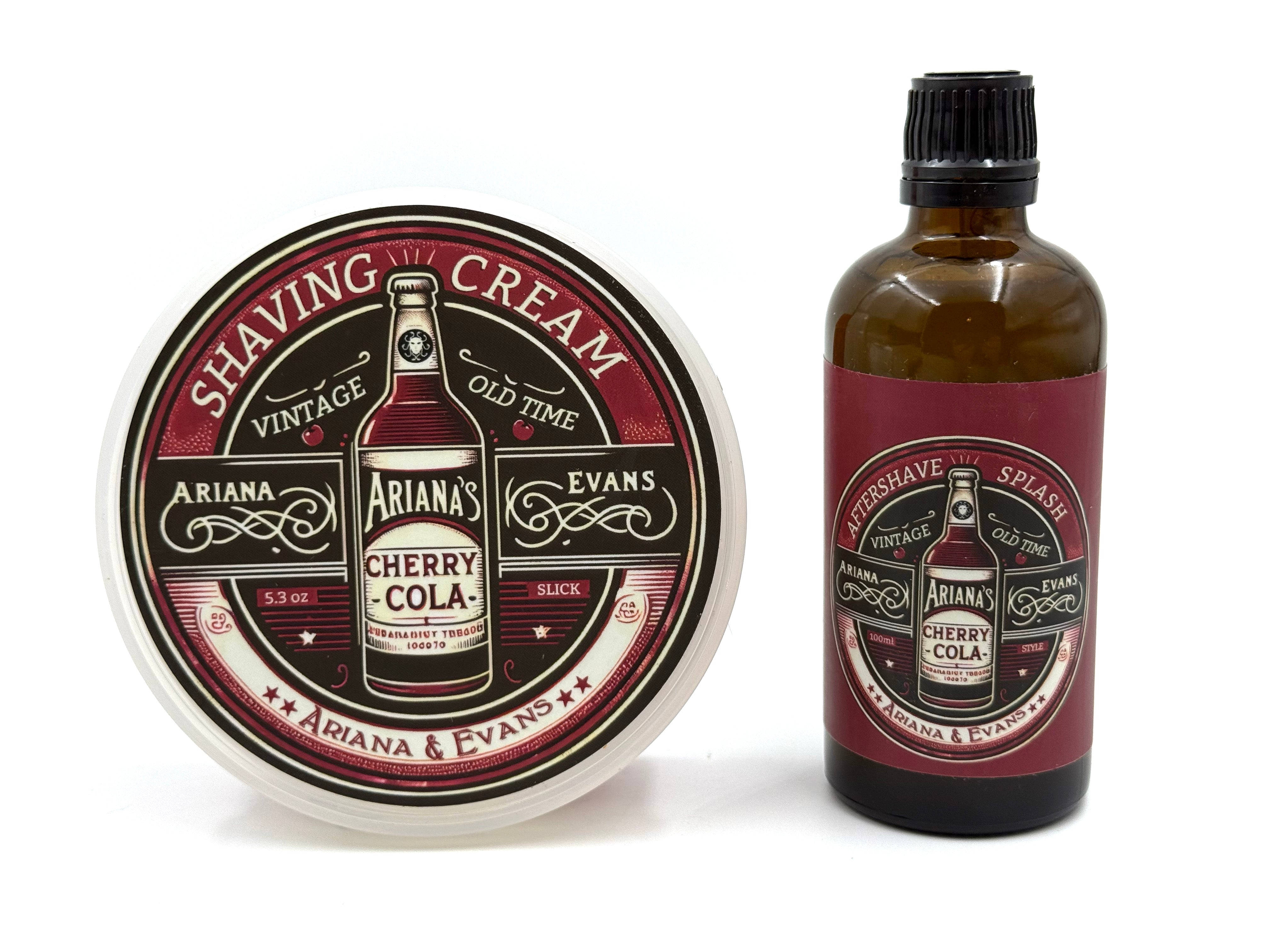 Ariana & Evans -Cherry Cola Shaving Soap and Aftershave Splash