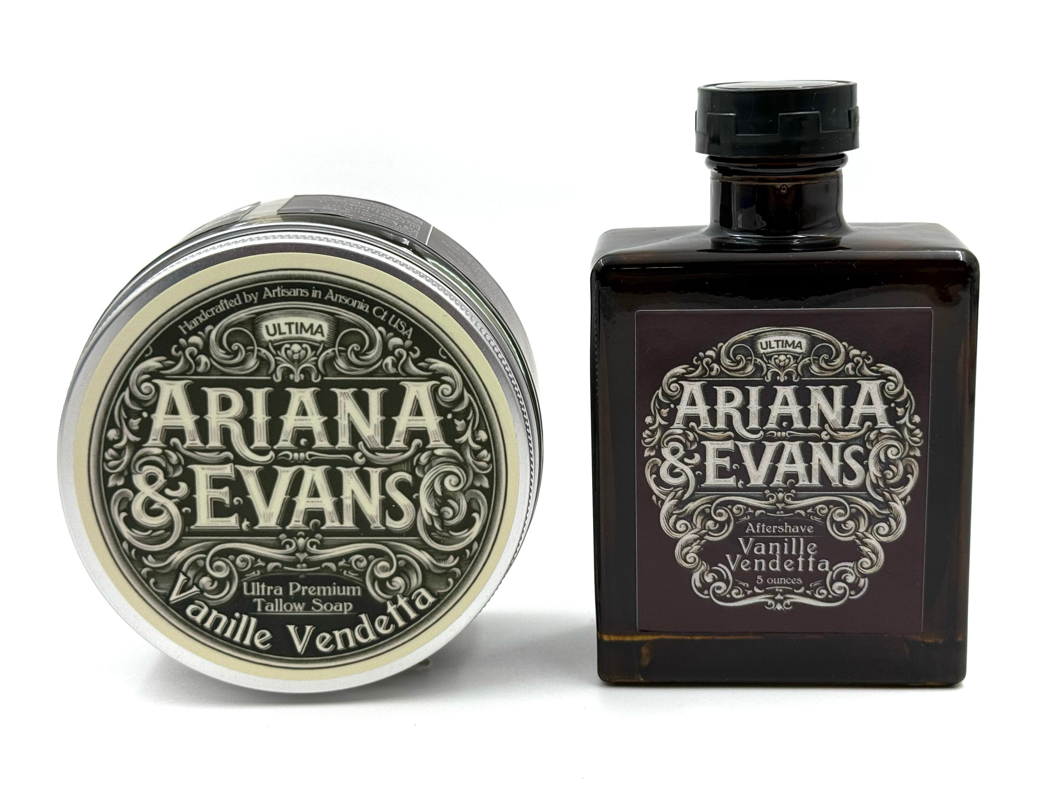 Ariana & Evans - Vanille Vendetta Shaving Soap and Aftershave Splash