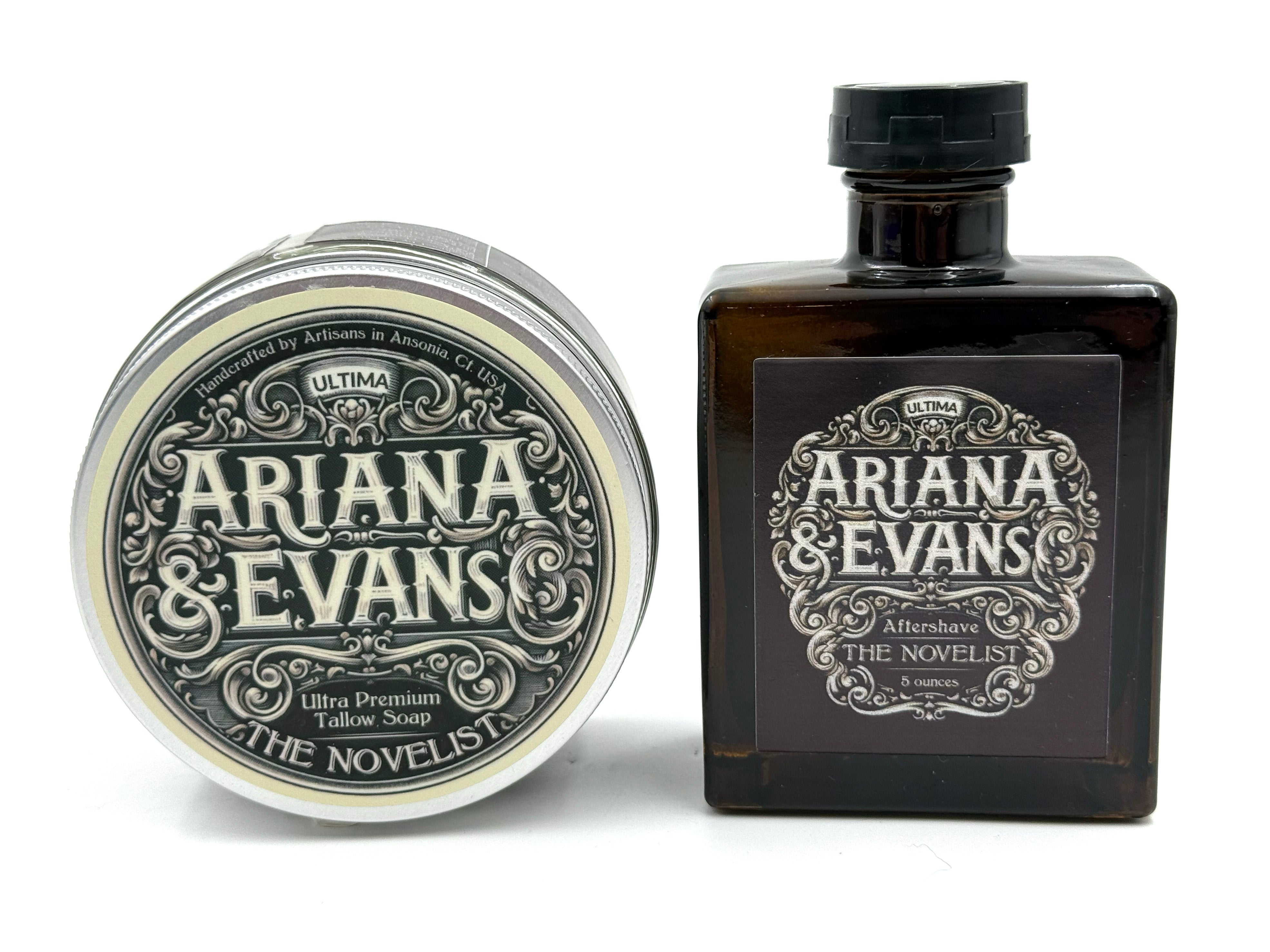 Ariana & Evans - The Novelist Shaving Soap and Aftershave Splash