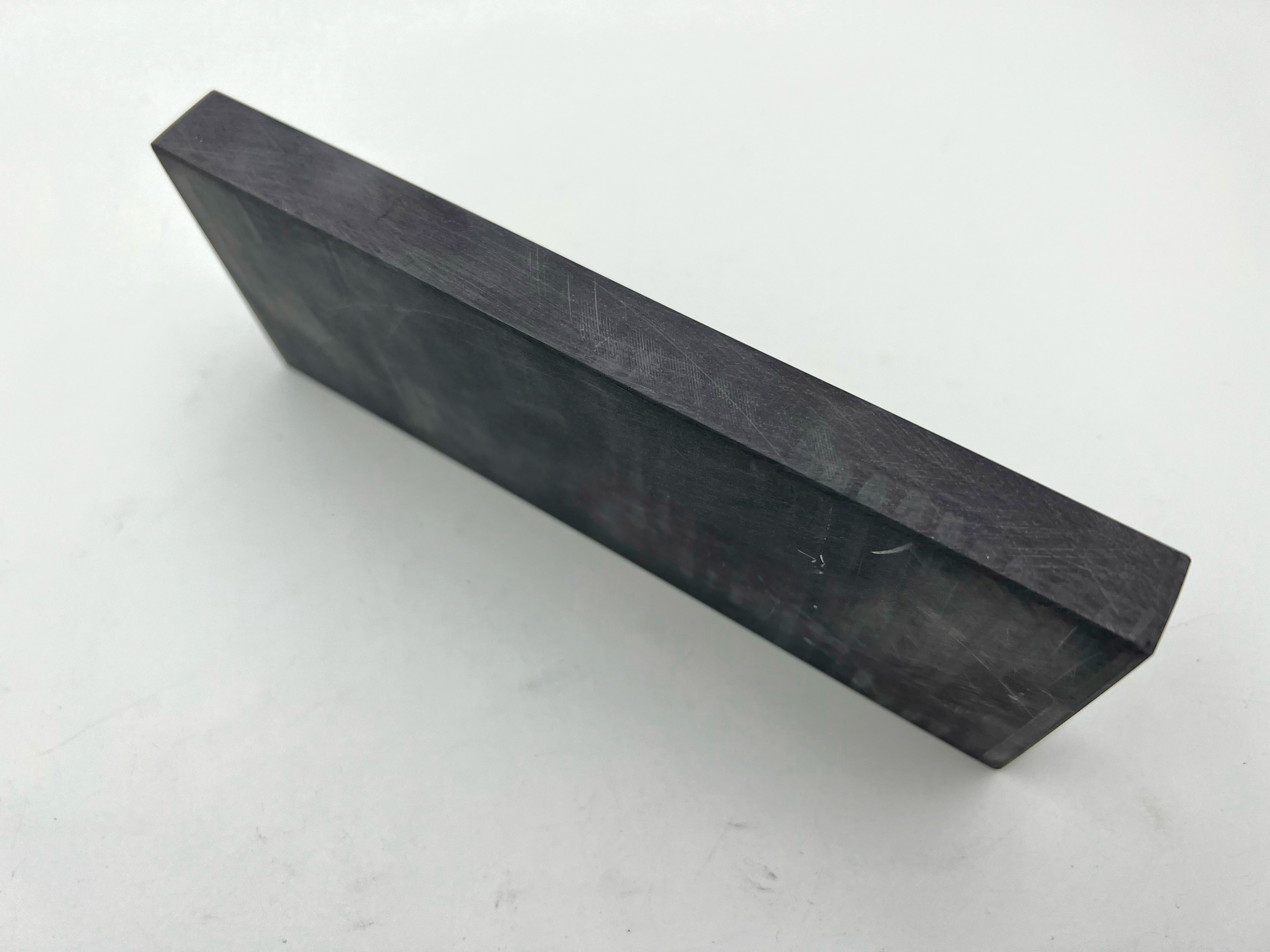 Belgian Blue Whetstone - 200 x 80mm (8x3.15") Natural Straight Razor Sharpening Hone Stone with Slurry Stone