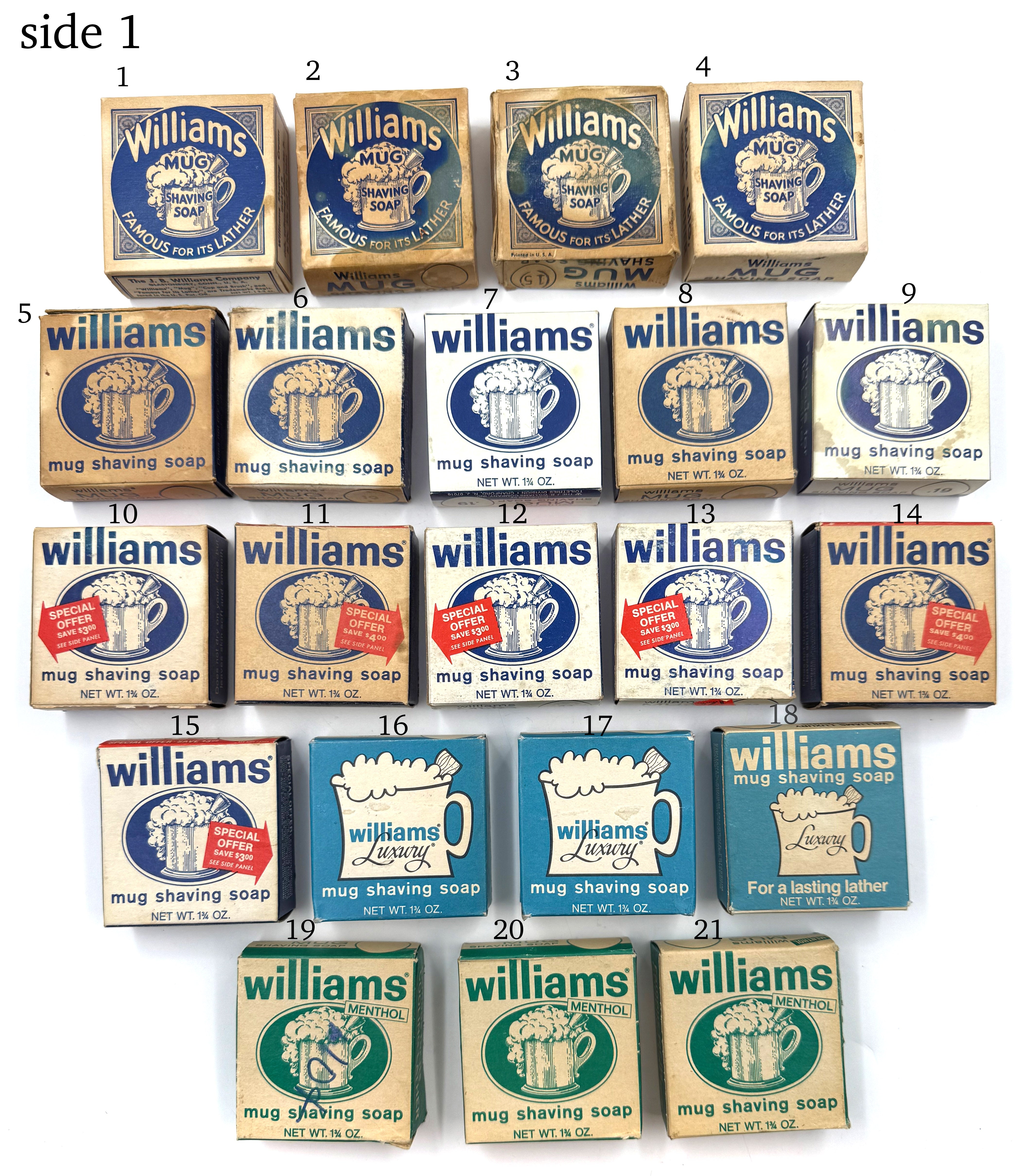 Vintage Williams Mug Shaving Soaps - unused in box