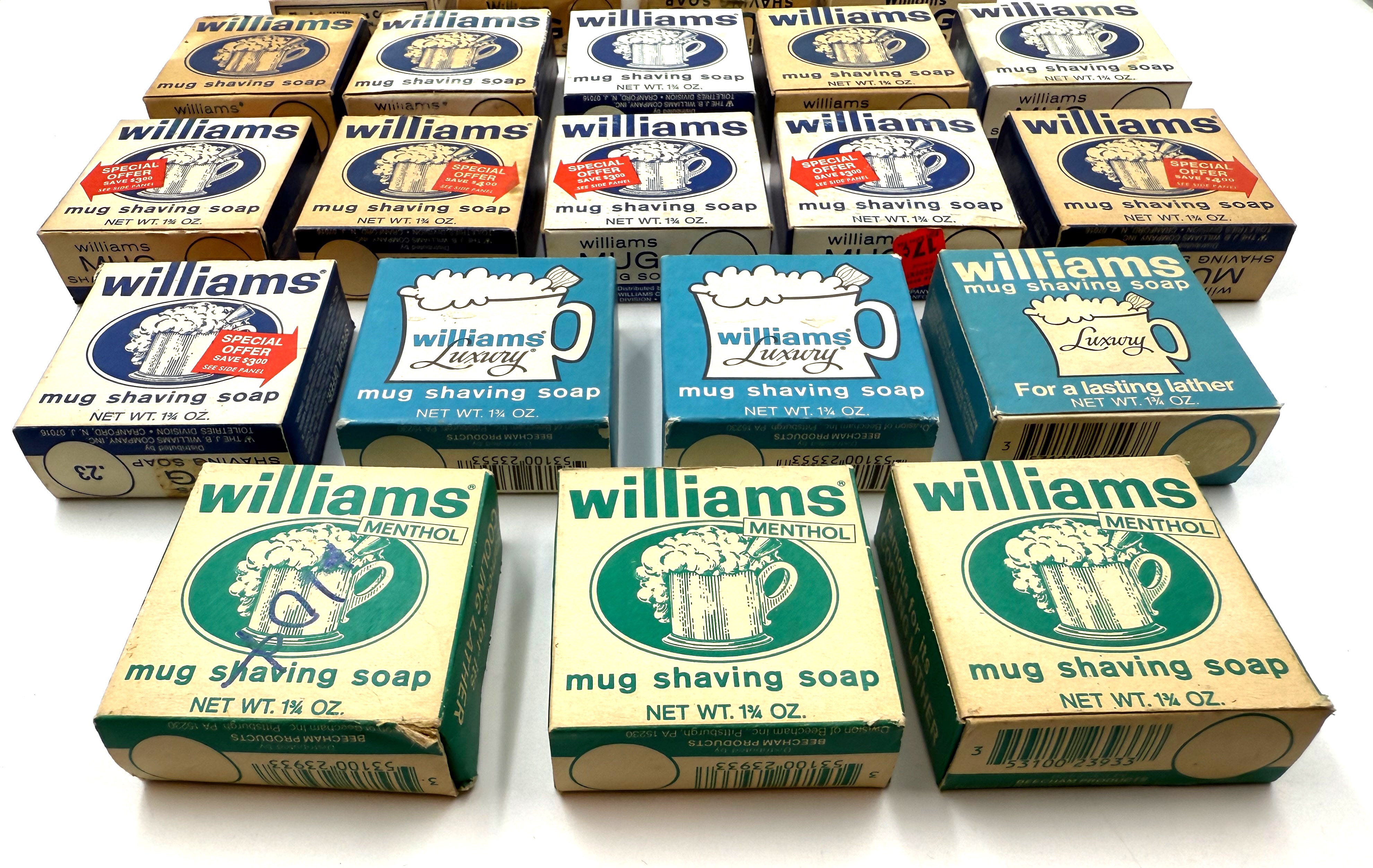 Vintage Williams Mug Shaving Soaps - unused in box