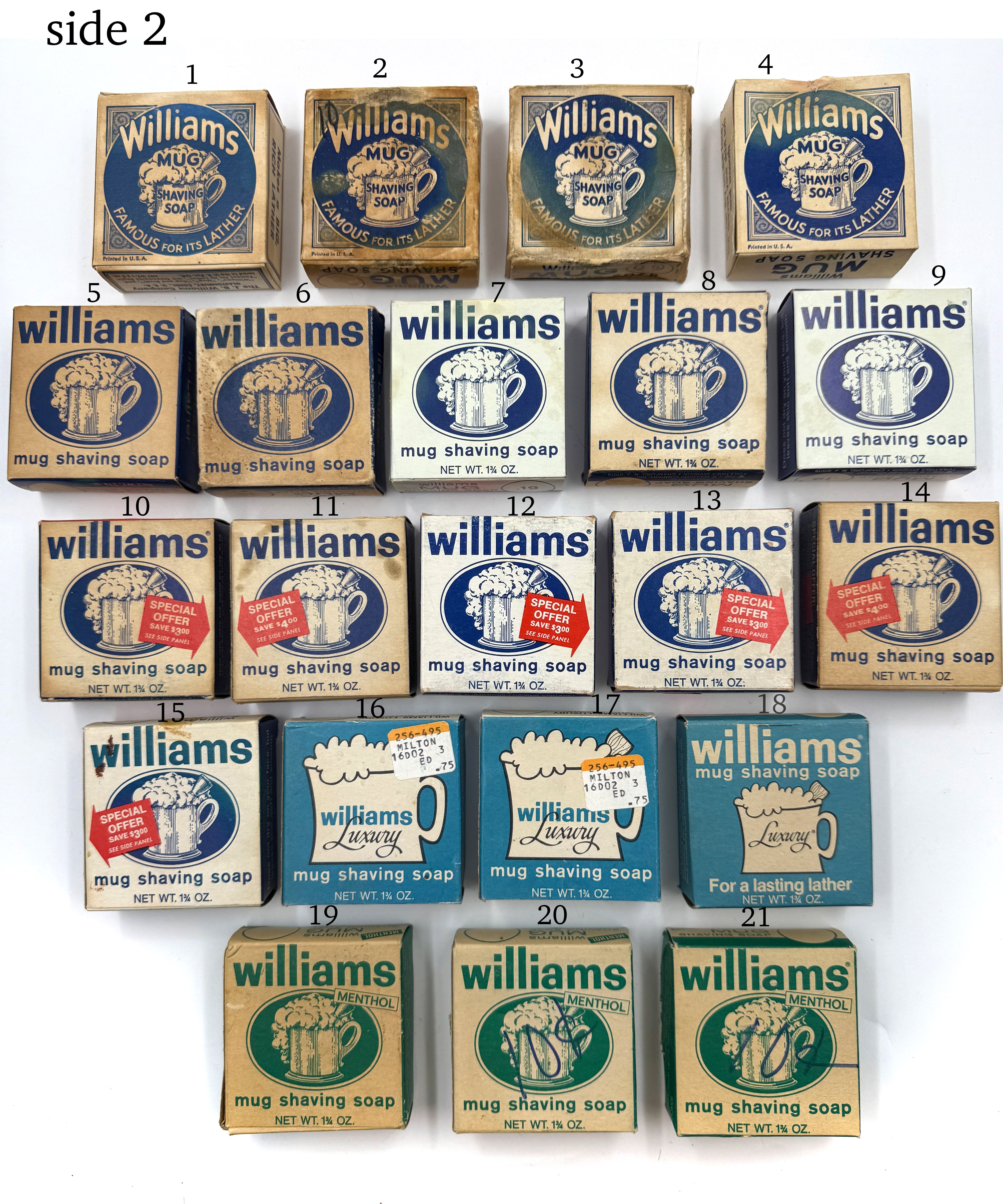 Vintage Williams Mug Shaving Soaps - unused in box