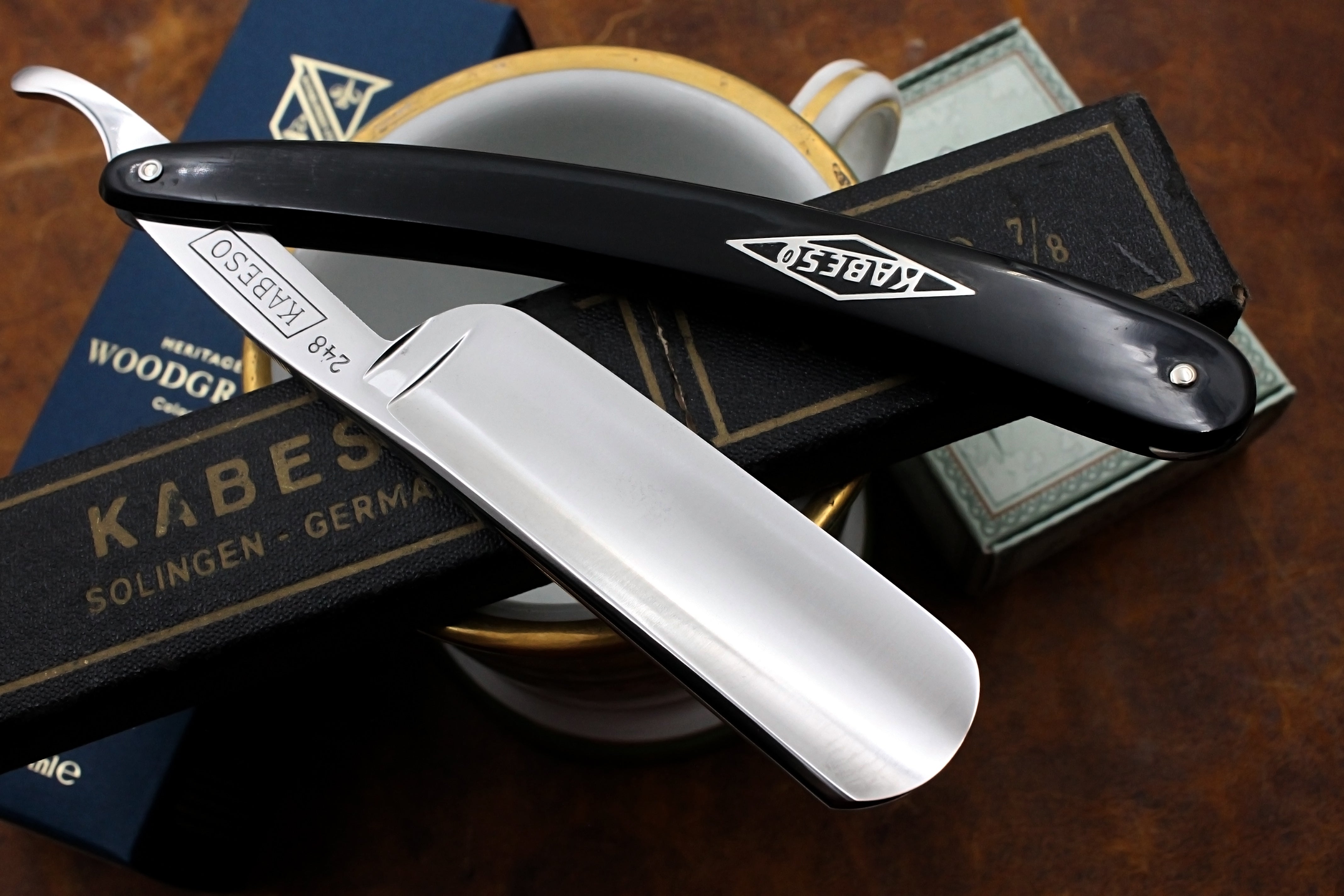 Kabeso No. 248 - 15/16 Full Hollow Blade - Excellent Restored Vintage Solingen Straight Razor - Shave Ready