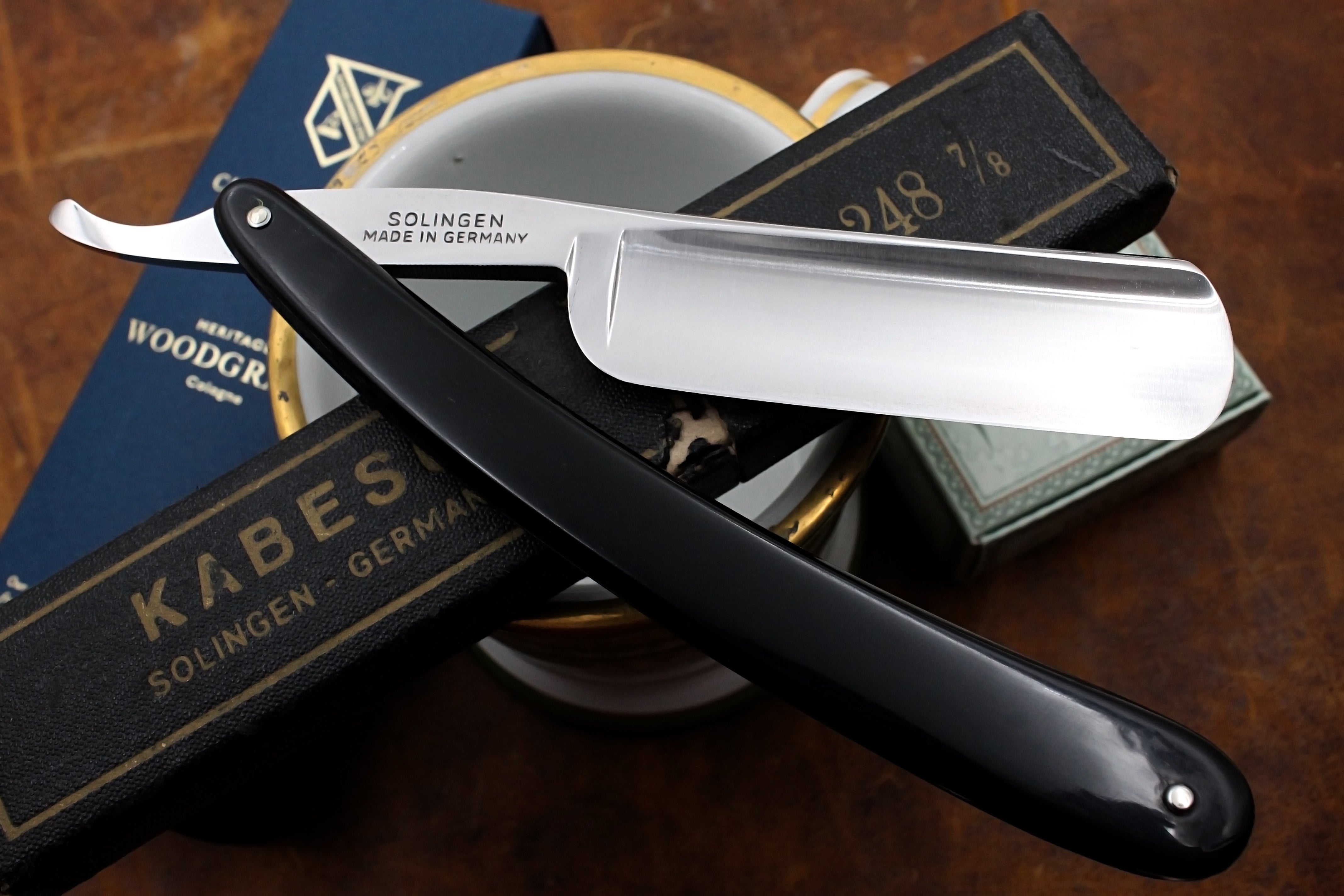 Kabeso No. 248 - 15/16 Full Hollow Blade - Excellent Restored Vintage Solingen Straight Razor - Shave Ready