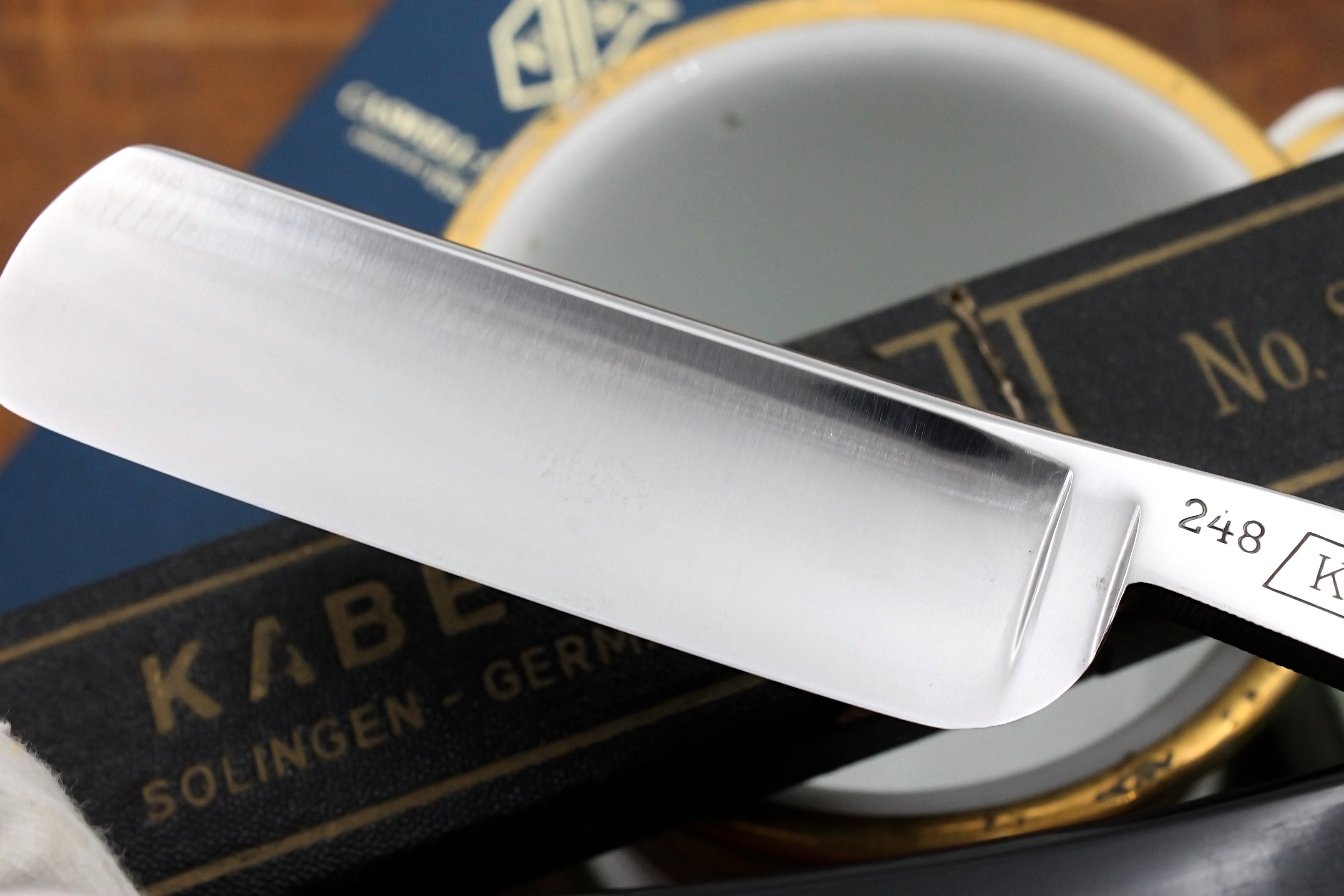 Kabeso No. 248 - 15/16 Full Hollow Blade - Excellent Restored Vintage Solingen Straight Razor - Shave Ready