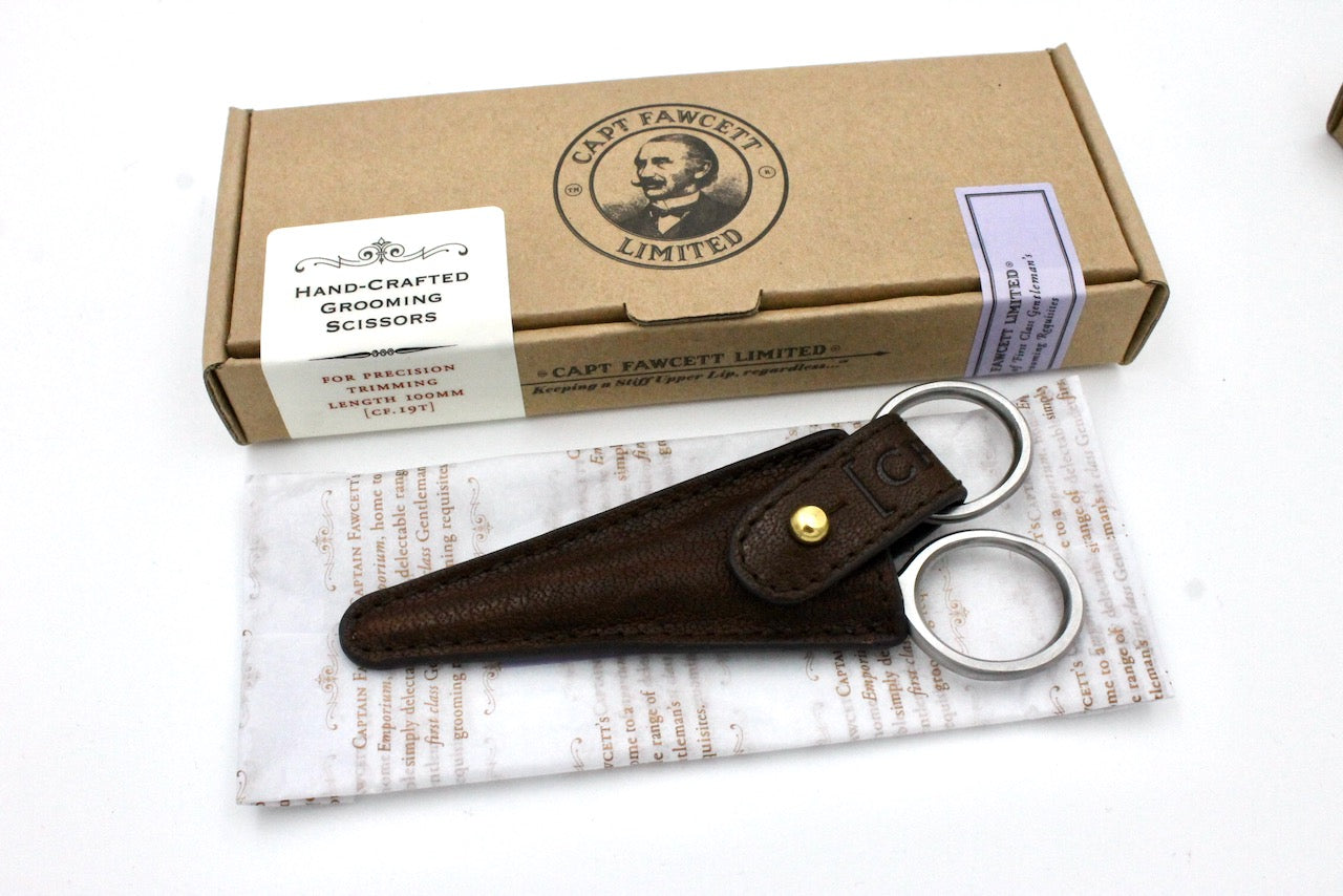 Captain Fawcett's Hand Crafted Grooming Scissor in Stainless Steel Matte Finish