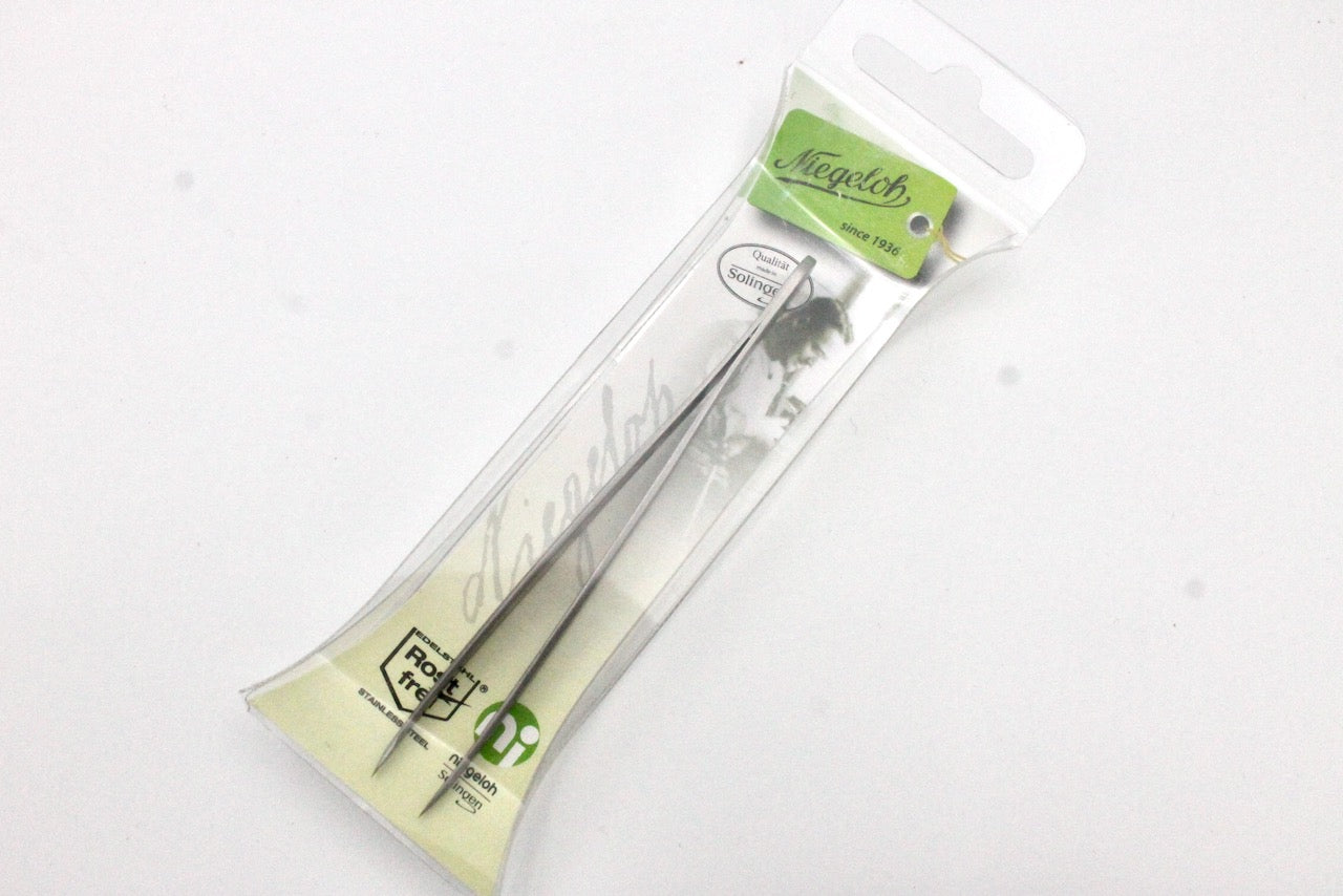 Niegeloh Stainless Steel Toplnox Precision Point Tweezer in Matte Finish