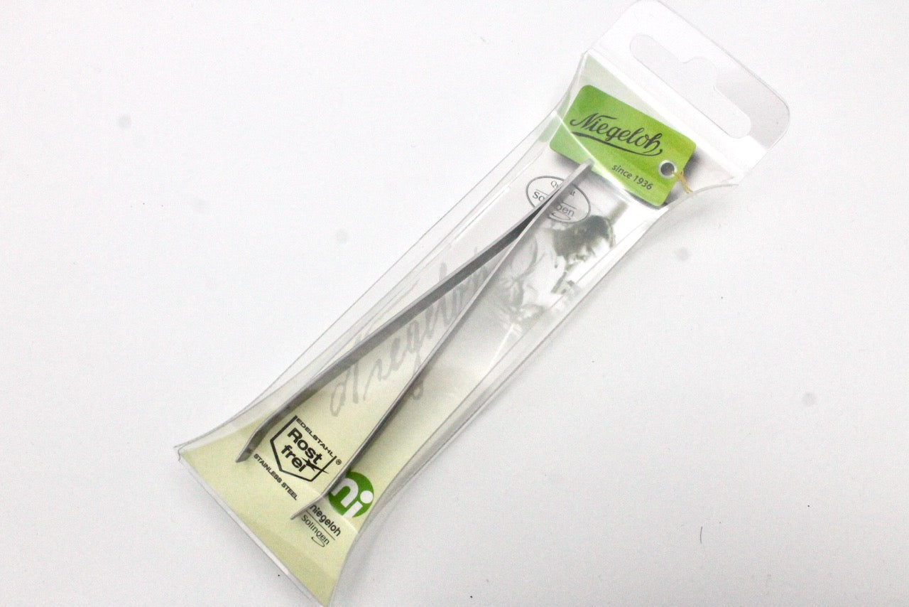 Niegeloh Stainless Steel Toplnox Oblique Tweezer in Matte Finish