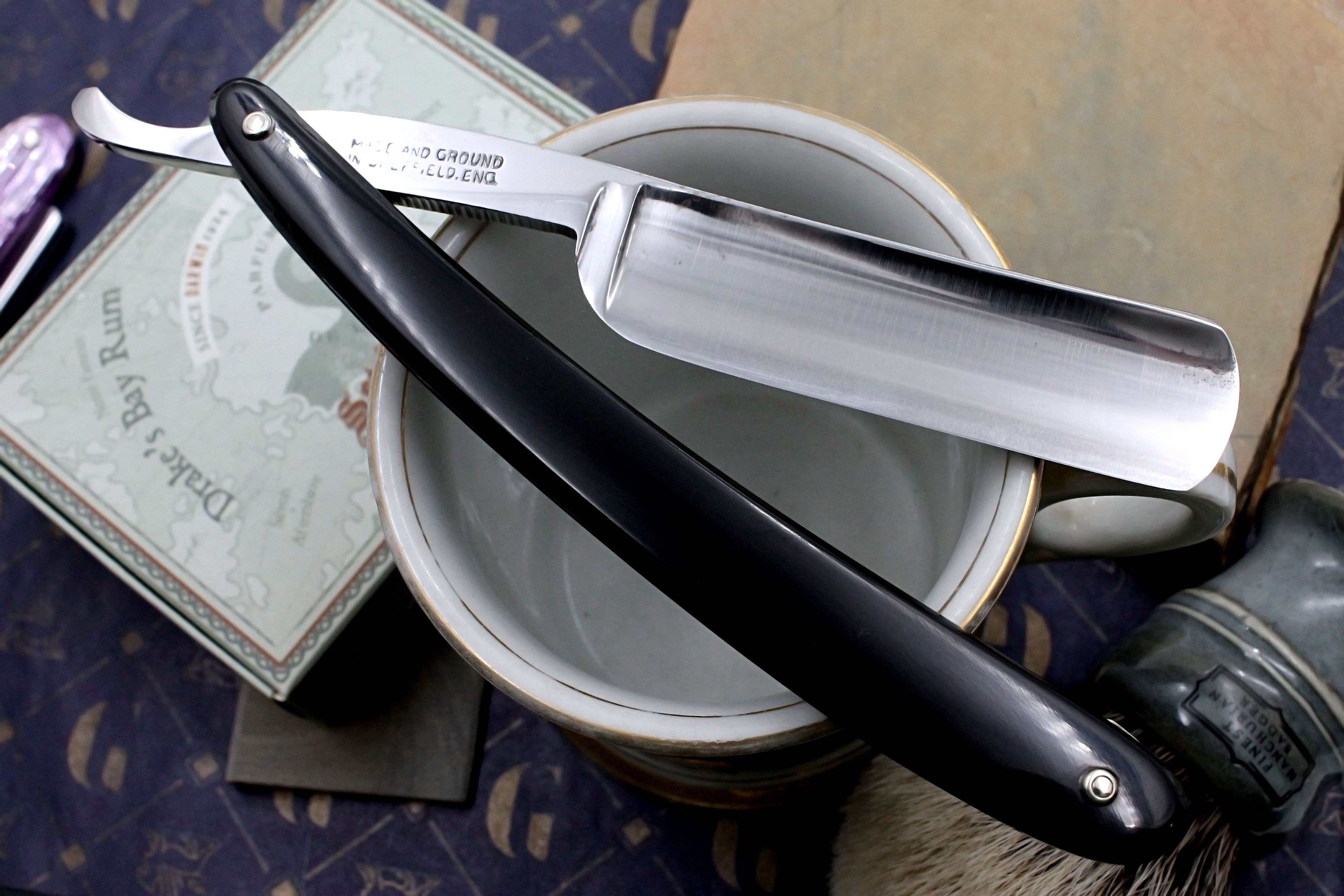 Kropp - Near Pristine Restored Big Blade 7/8- Vintage Sheffield Straight Razor - Shave Ready