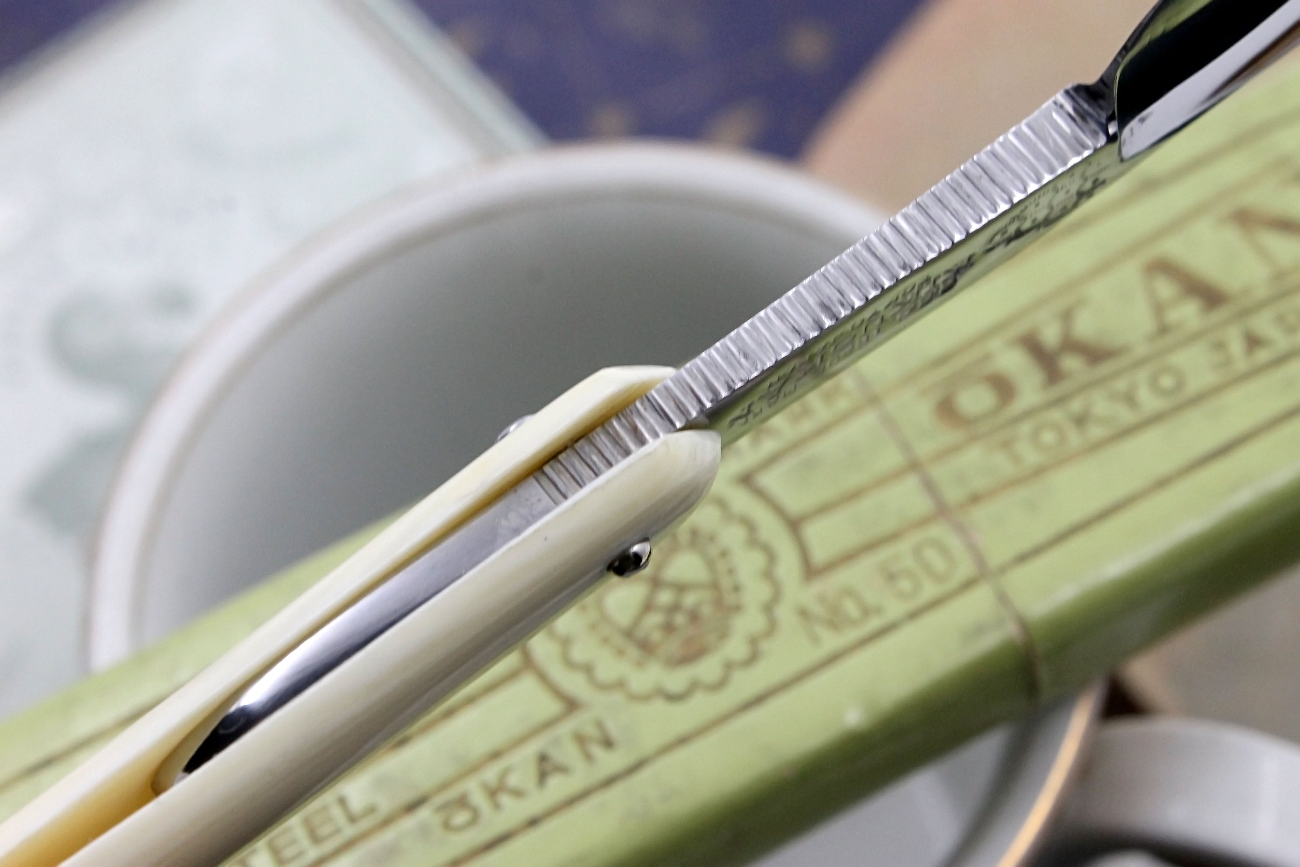 Kikuokan Tamahagane - 6/8 Half Hollow Blade Like New - Vintage Japanese Straight Razor - Shave Ready