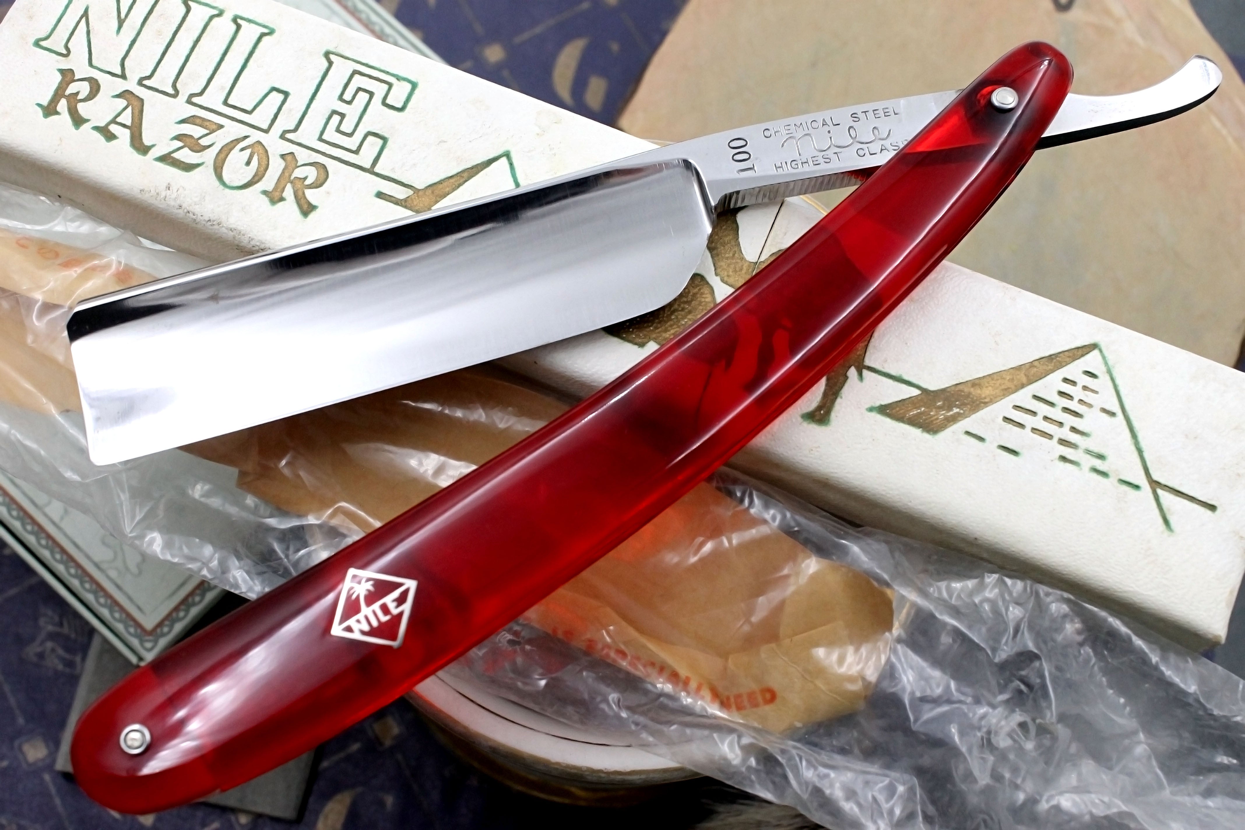 NILE No. 100 - 13/16 Full Hollow Blade Like New - Vintage Japanese Straight Razor - Shave Ready