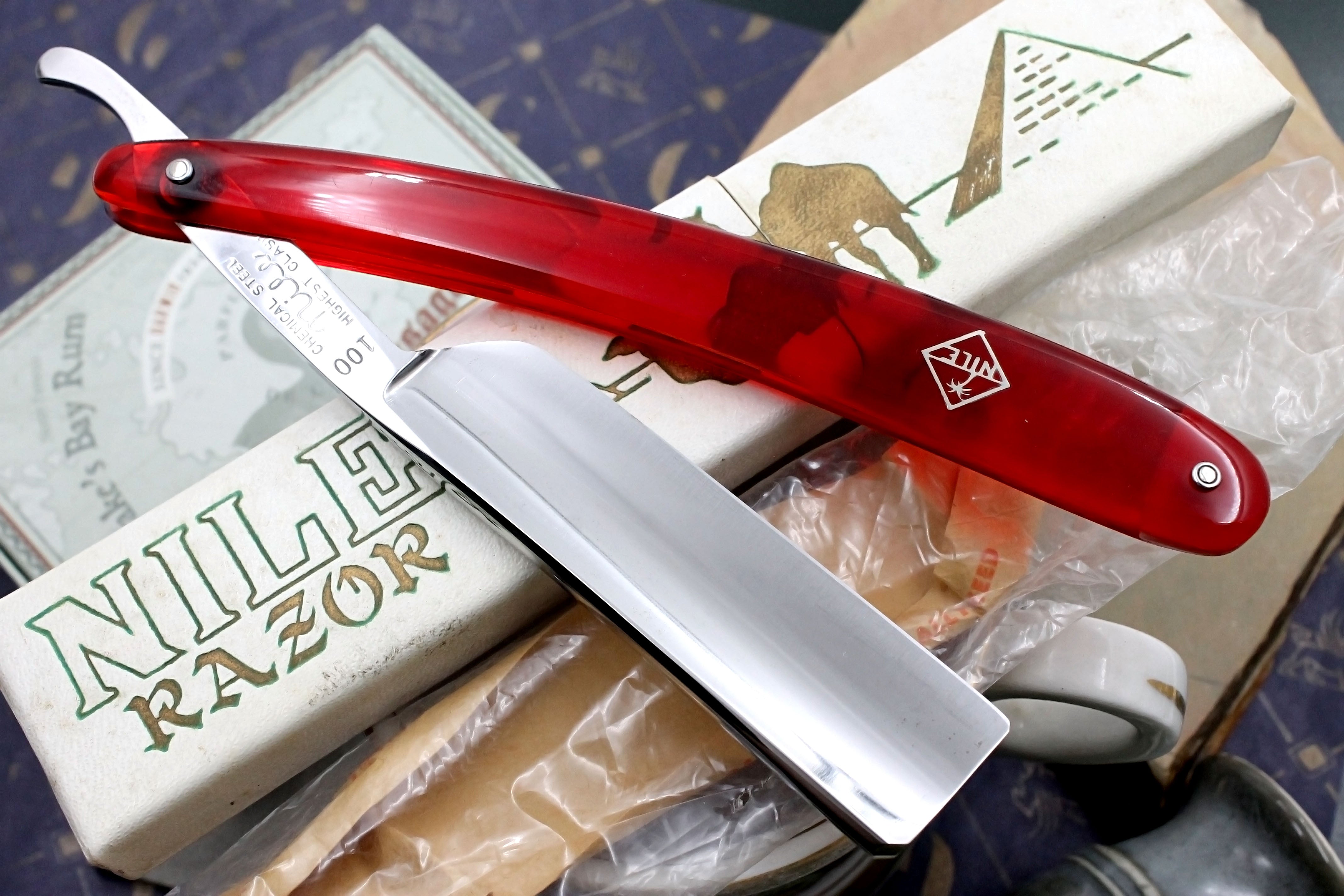 NILE No. 100 - 13/16 Full Hollow Blade Like New - Vintage Japanese Straight Razor - Shave Ready