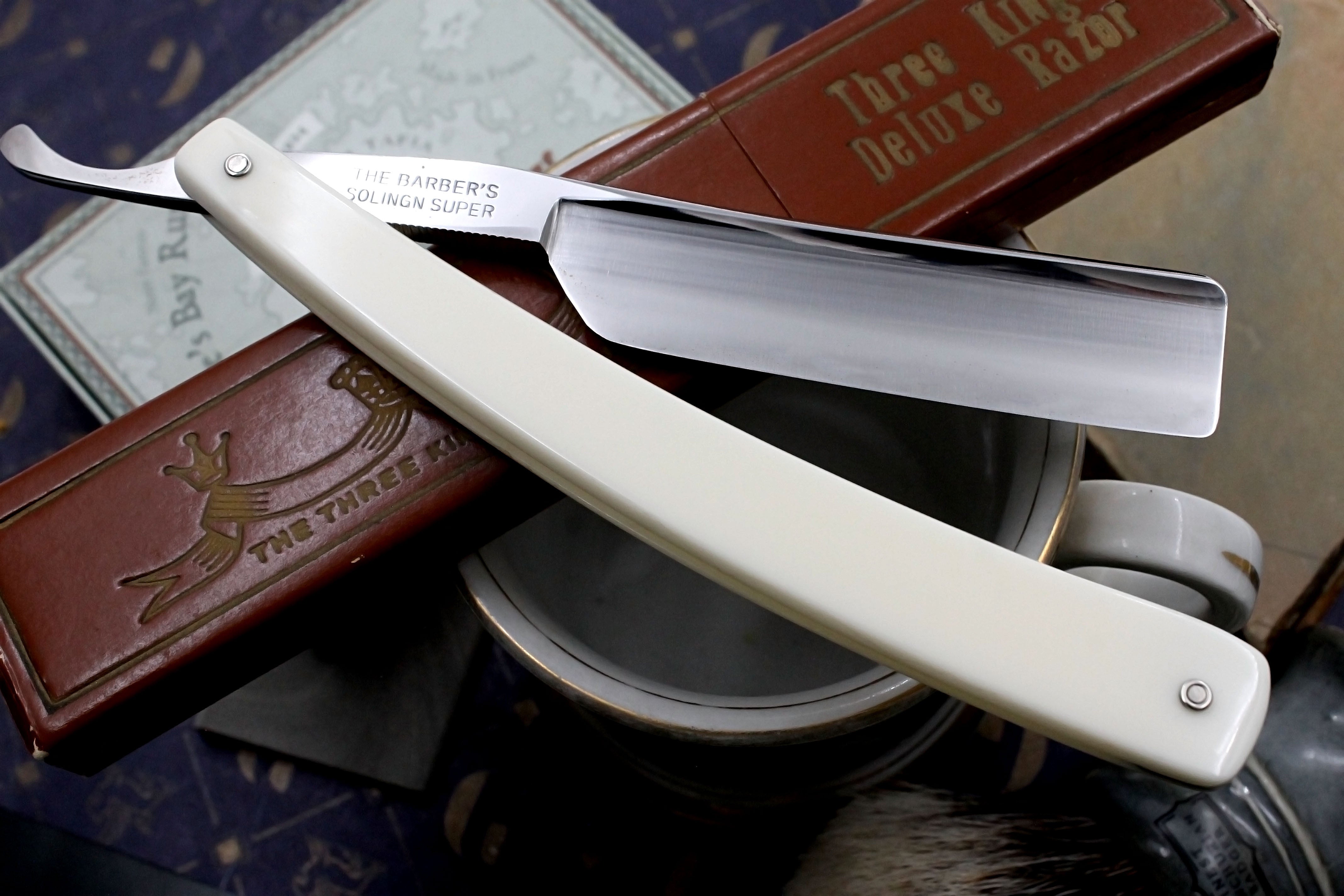 Three Kings 1968 - 13/16 Full Hollow Blade Like New - Vintage Japanese Straight Razor - Shave Ready