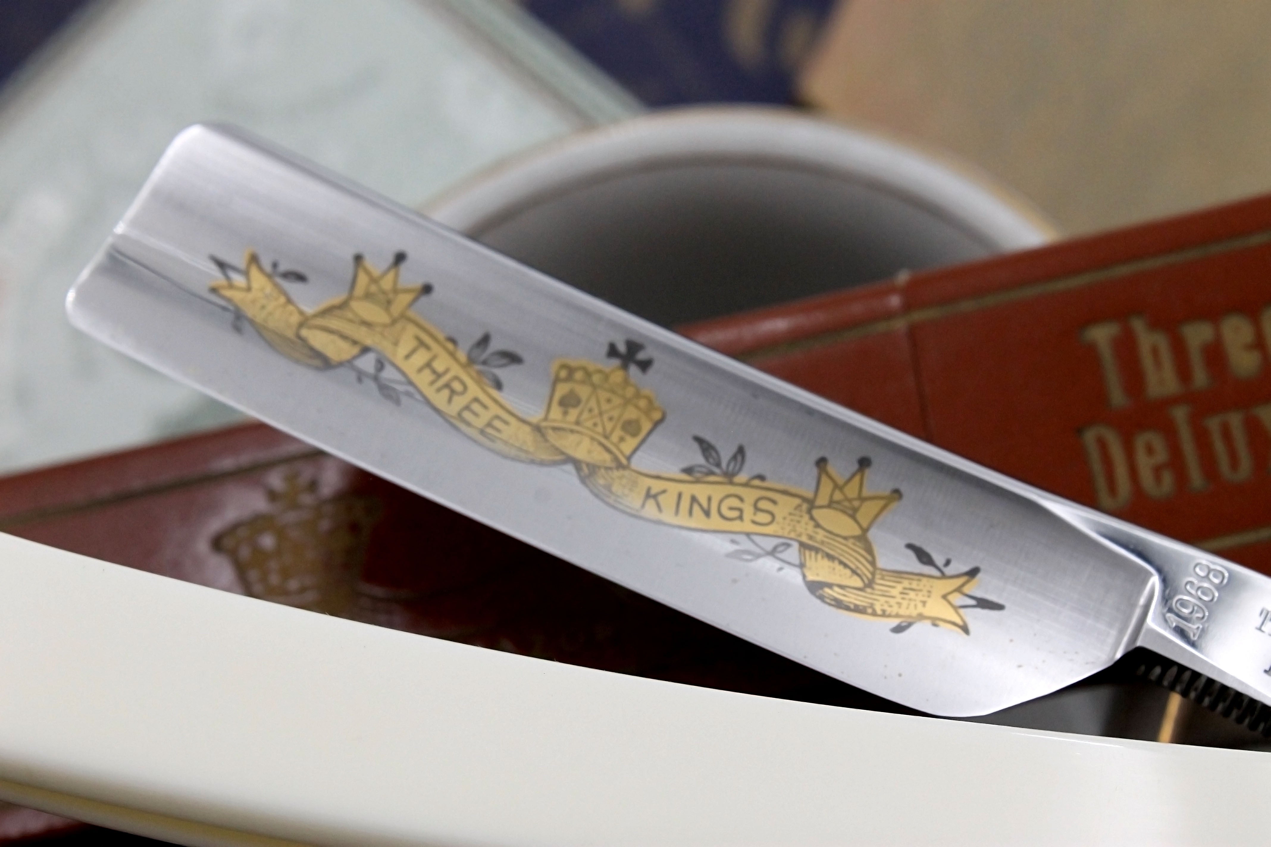 Three Kings 1968 - 13/16 Full Hollow Blade Like New - Vintage Japanese Straight Razor - Shave Ready