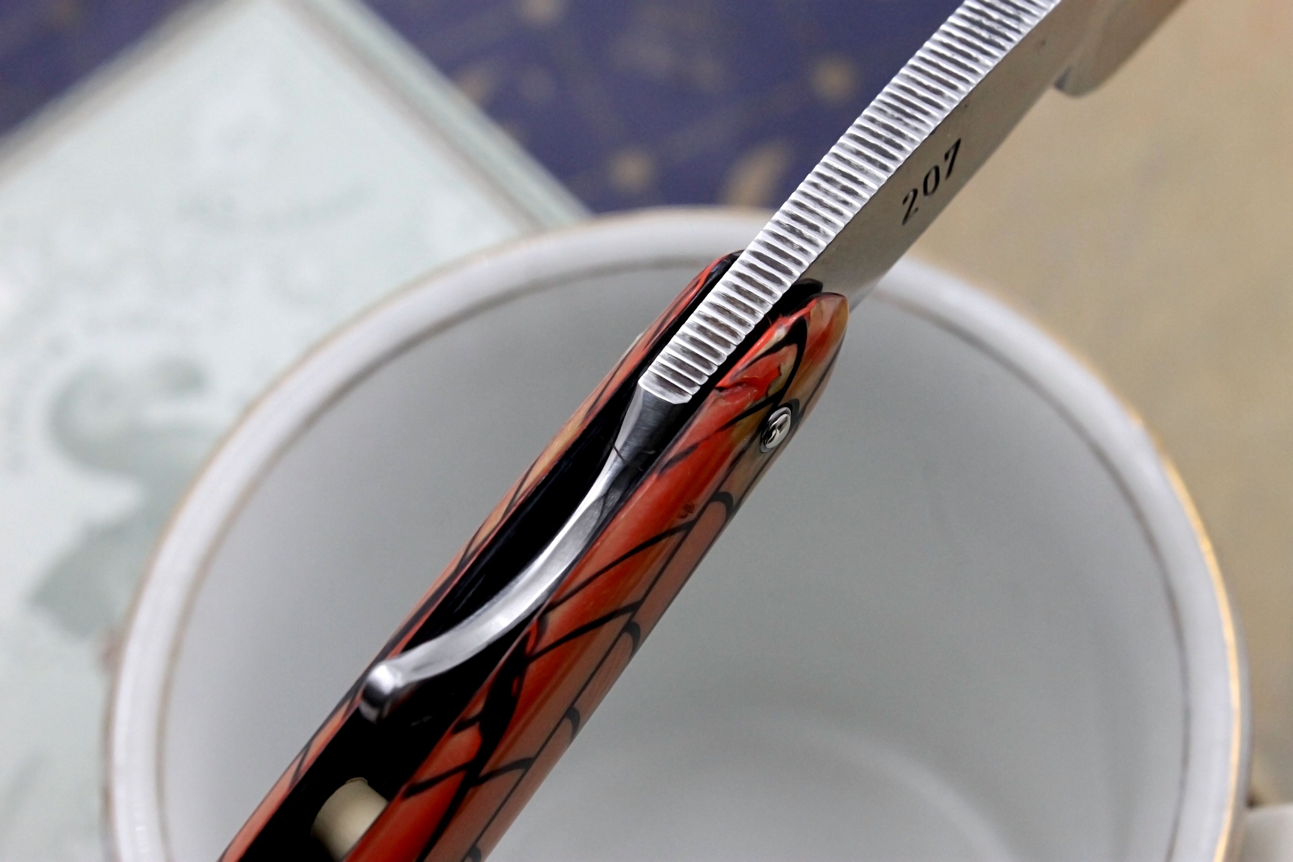 Dorko No. 207 6/8 Blade - Excellent Fancy Full Hollow Vintage Solingen Straight Razor - Shave Ready