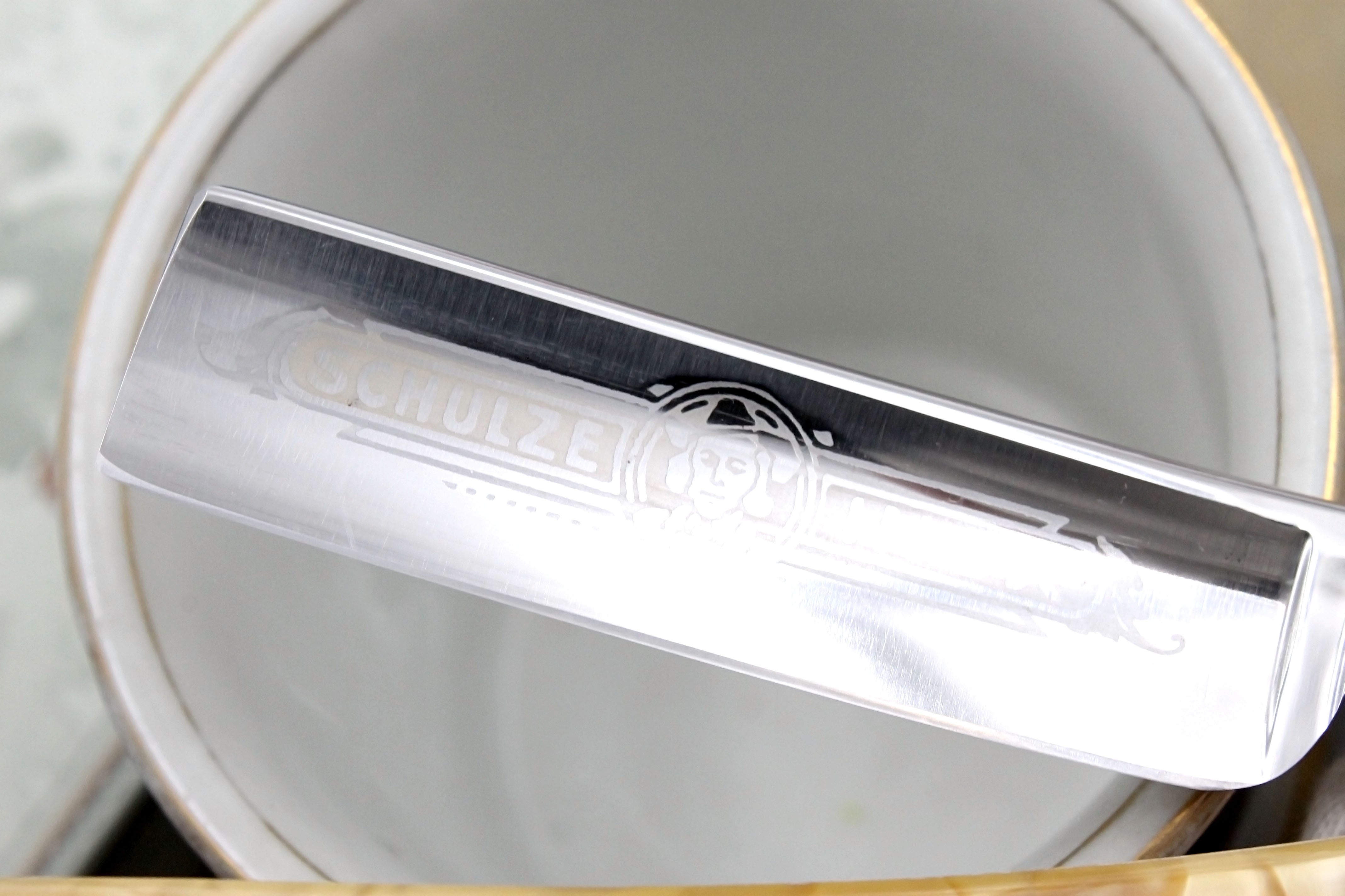 Schulkze Inox Stainless 6/8 - Full Hollow Blade Restored - Solingen Vintage Straight Razor - Shave Ready