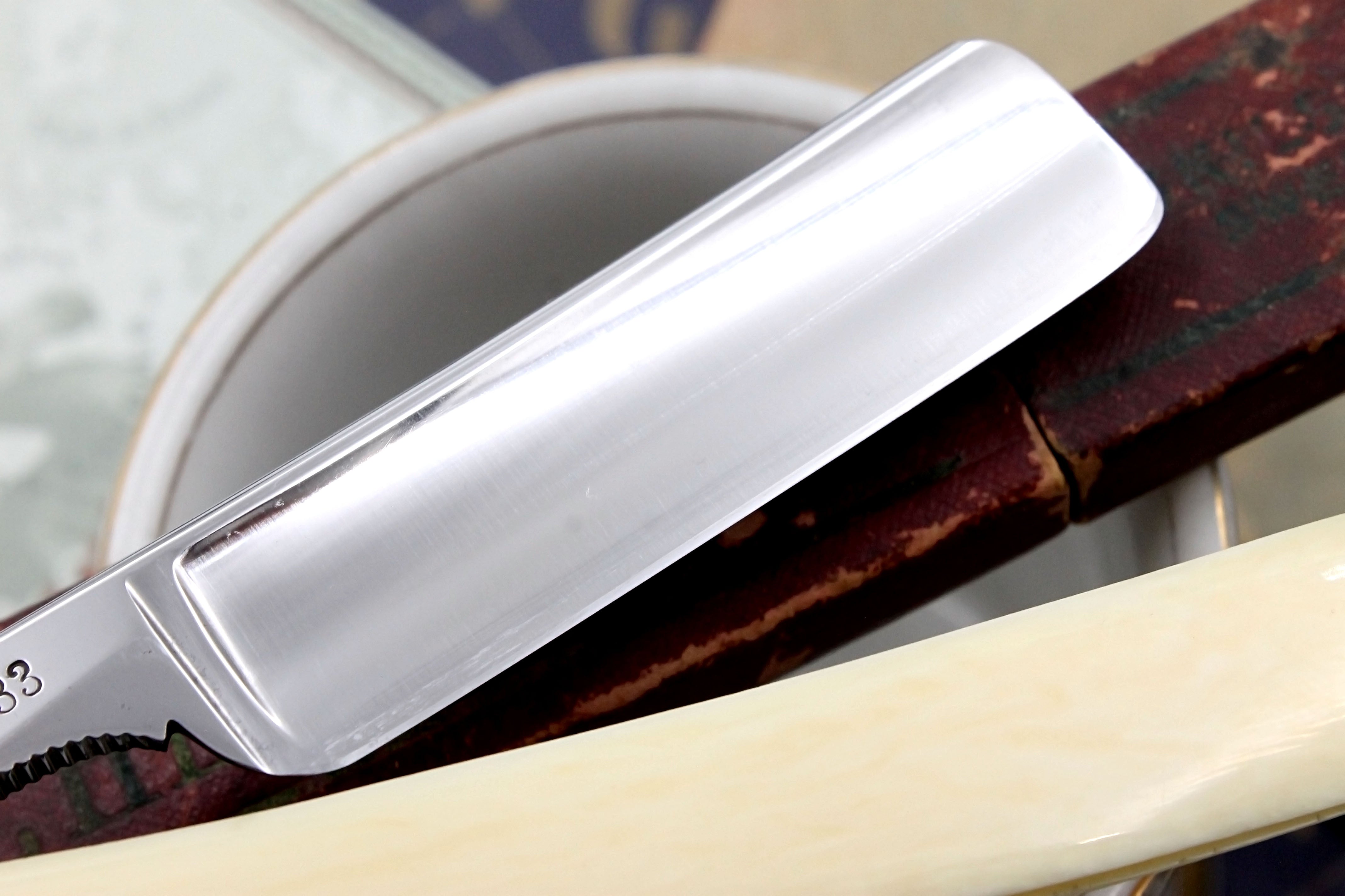 C.V. Heljestrand MK No.33 13/16 Blade - Ivory Scaled Eskilstuna Sweden Straight Razor - Shave Ready