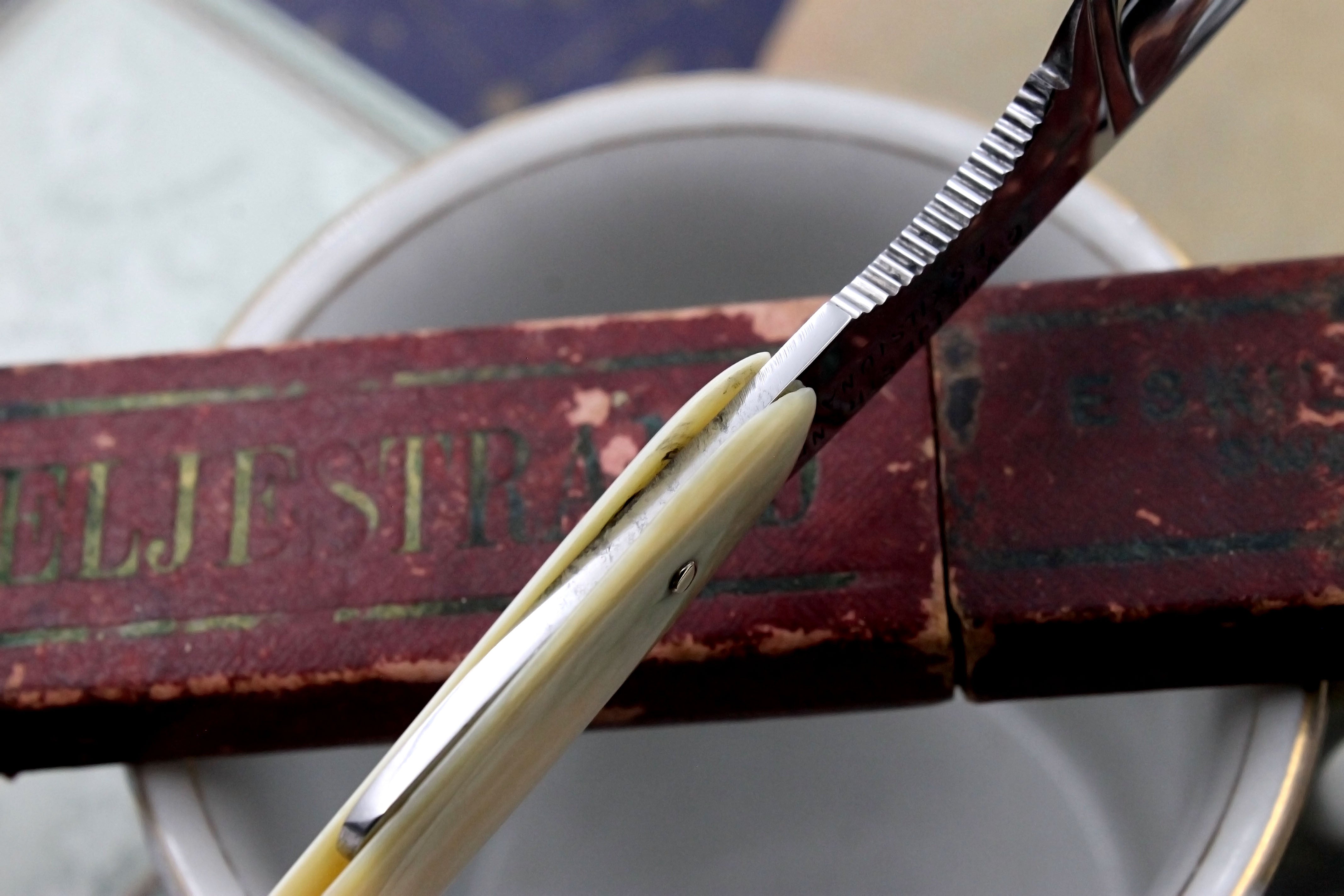 C.V. Heljestrand MK No.33 13/16 Blade - Ivory Scaled Eskilstuna Sweden Straight Razor - Shave Ready