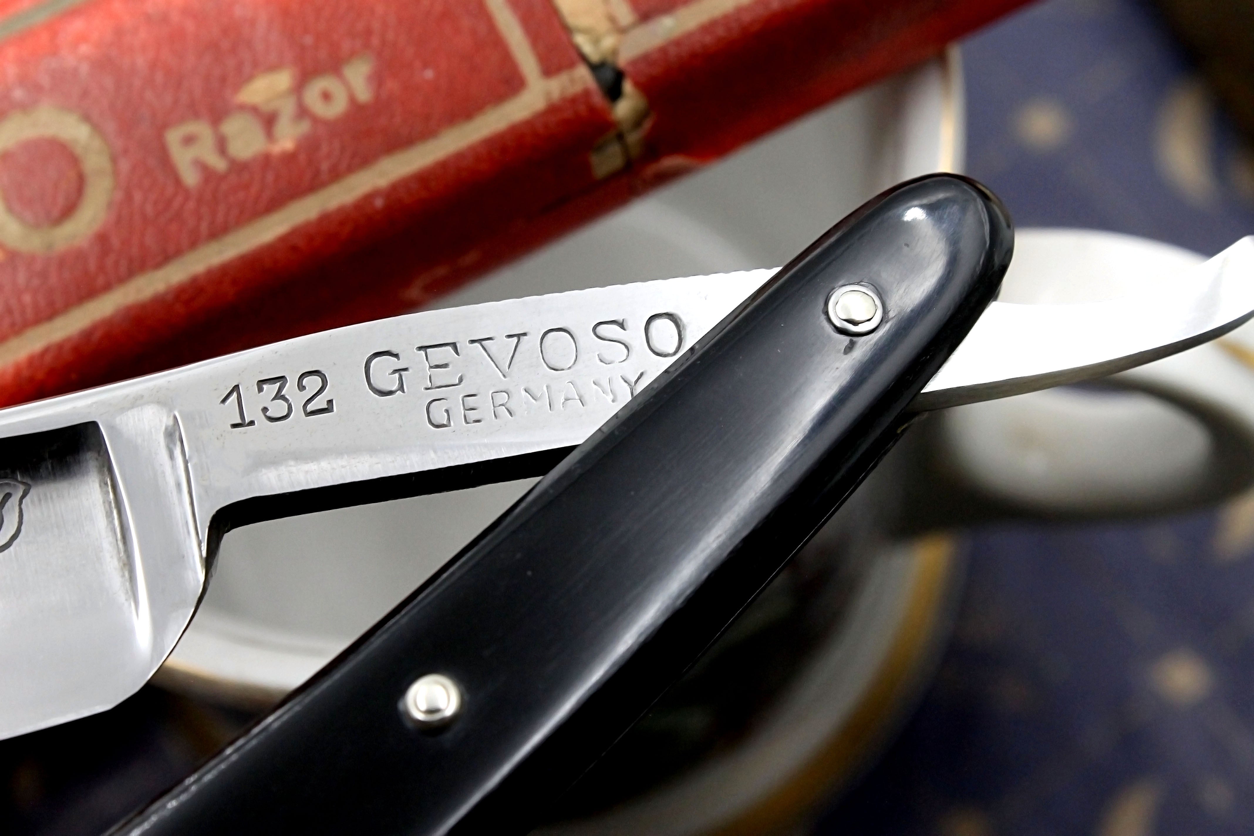 Gevoso No. 132 6/8 Full Hollow Blade - Excellent Restored Vintage Solingen Straight Razor - Shave Ready