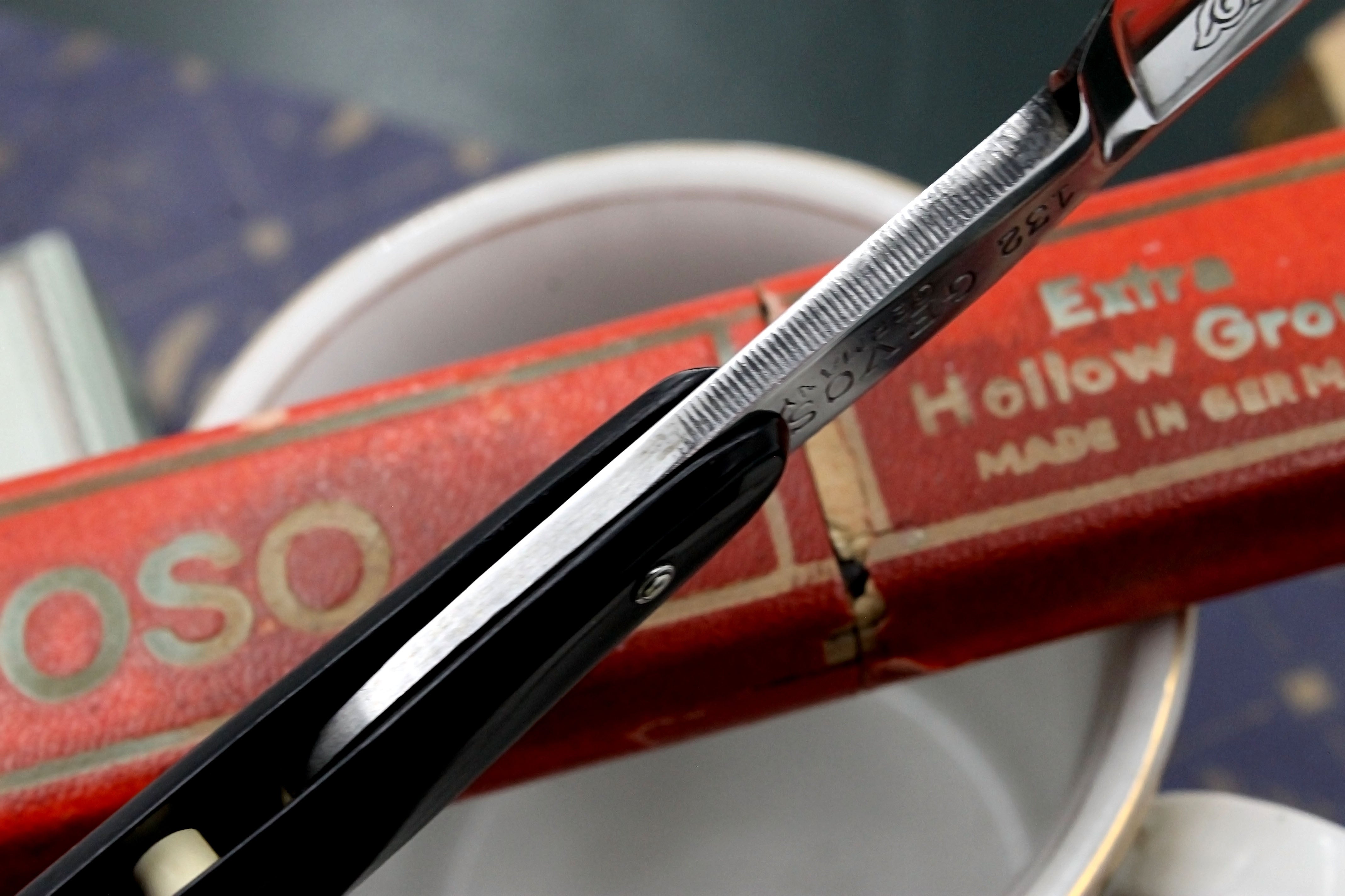 Gevoso No. 132 6/8 Full Hollow Blade - Excellent Restored Vintage Solingen Straight Razor - Shave Ready