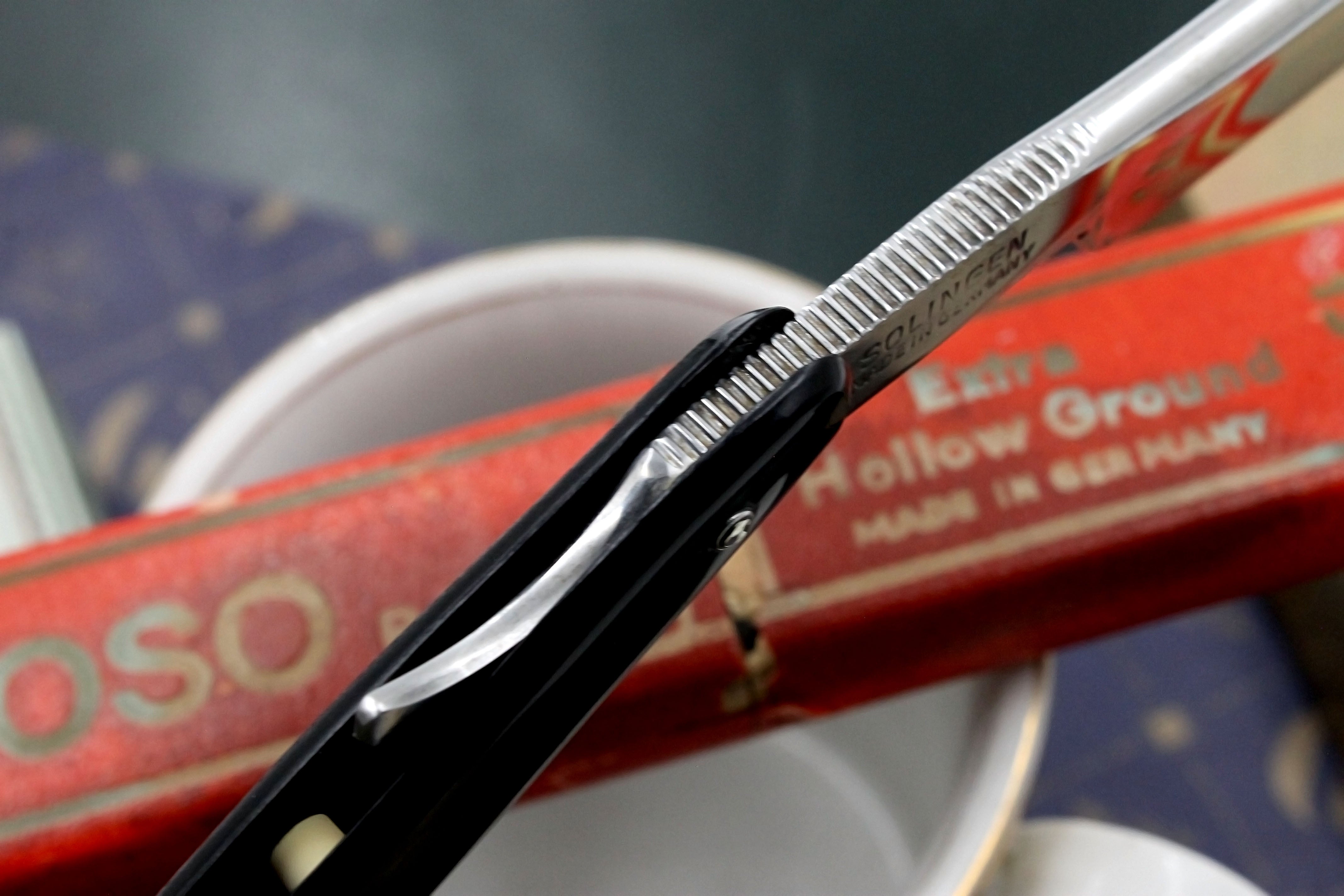 Gevoso No. 132 6/8 Full Hollow Blade - Excellent Restored Vintage Solingen Straight Razor - Shave Ready