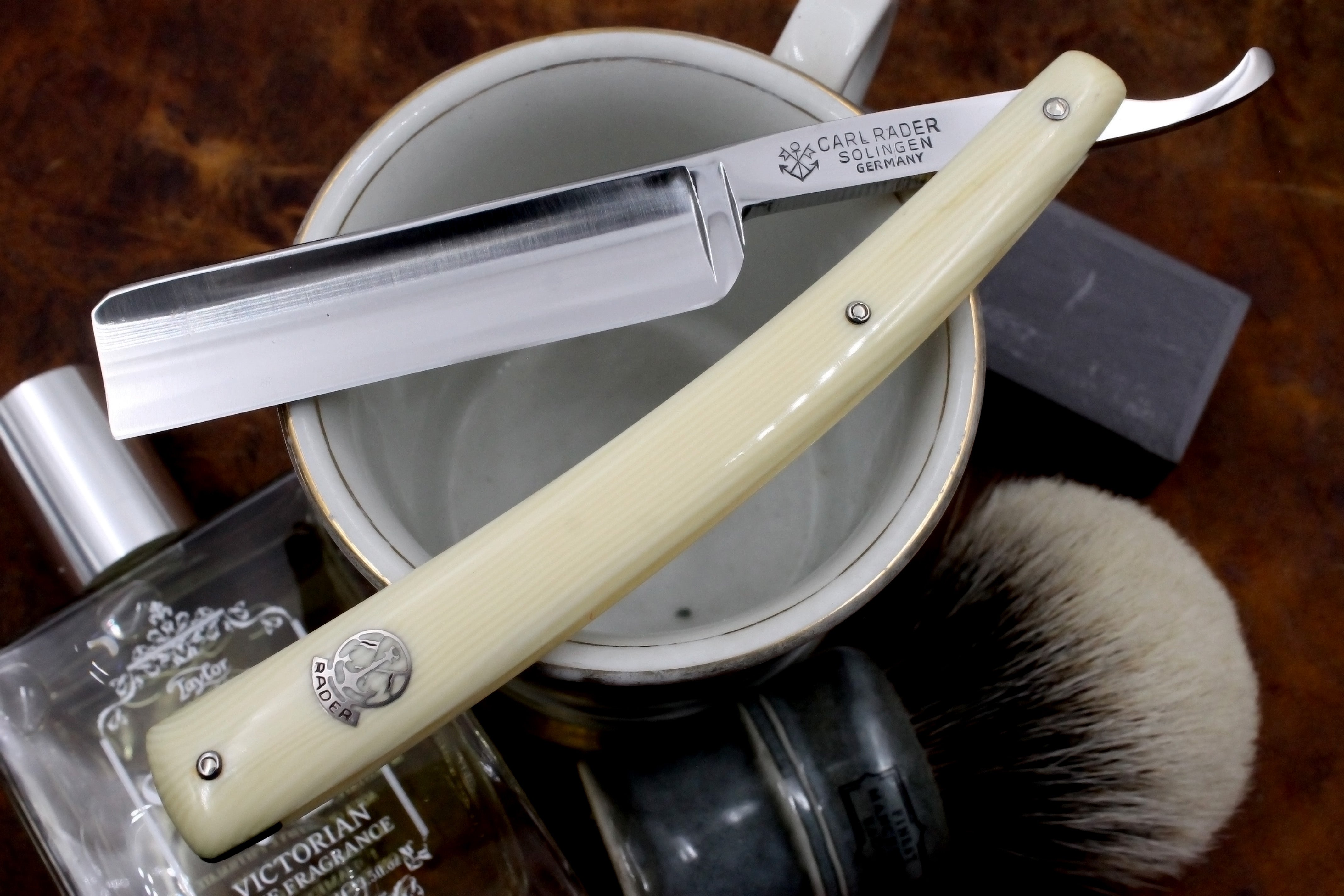 Carl Rader No. 151 6/8 Full Hollow Blade - Excellent Restored Vintage Solingen Straight Razor - Shave Ready