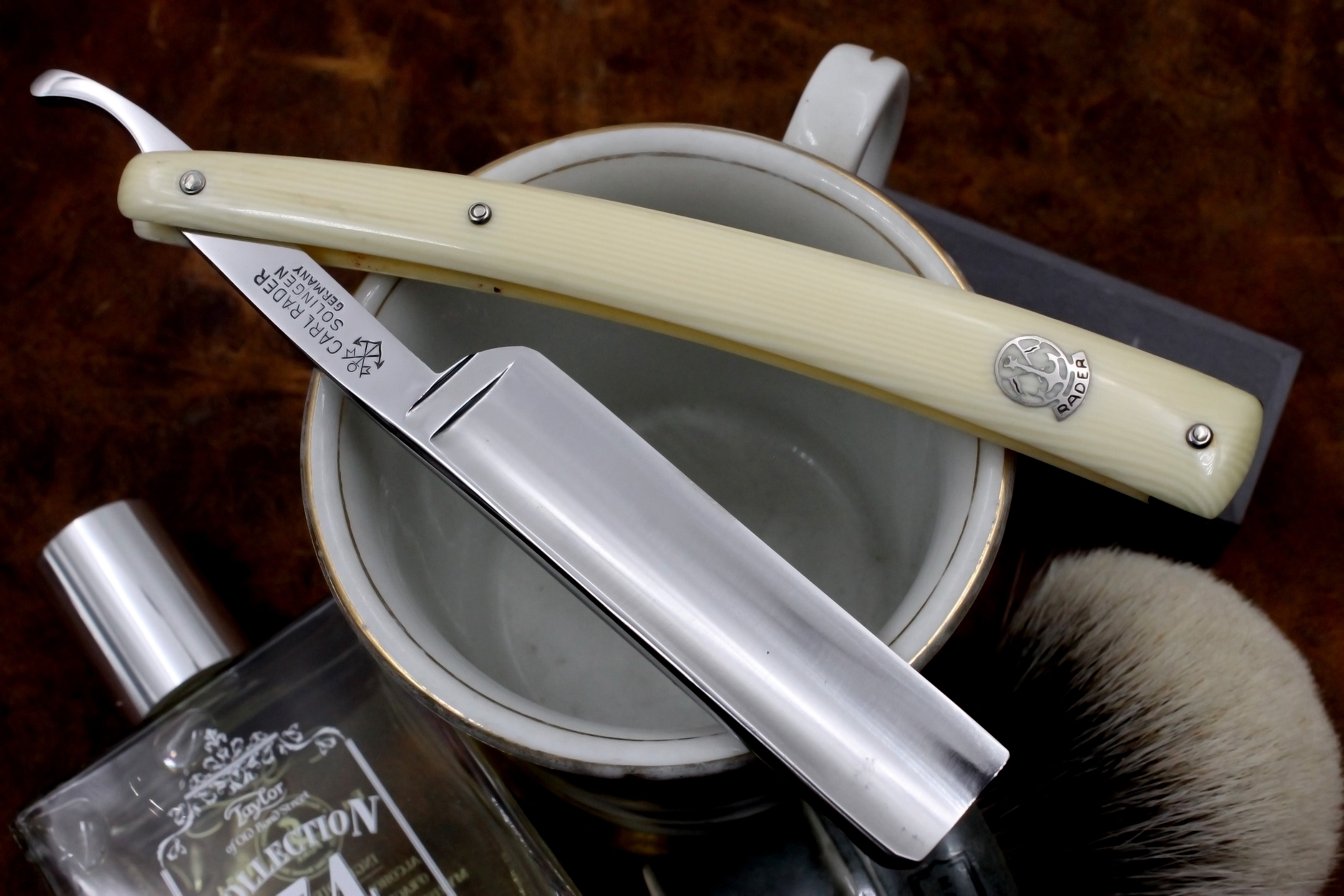 Carl Rader No. 151 6/8 Full Hollow Blade - Excellent Restored Vintage Solingen Straight Razor - Shave Ready